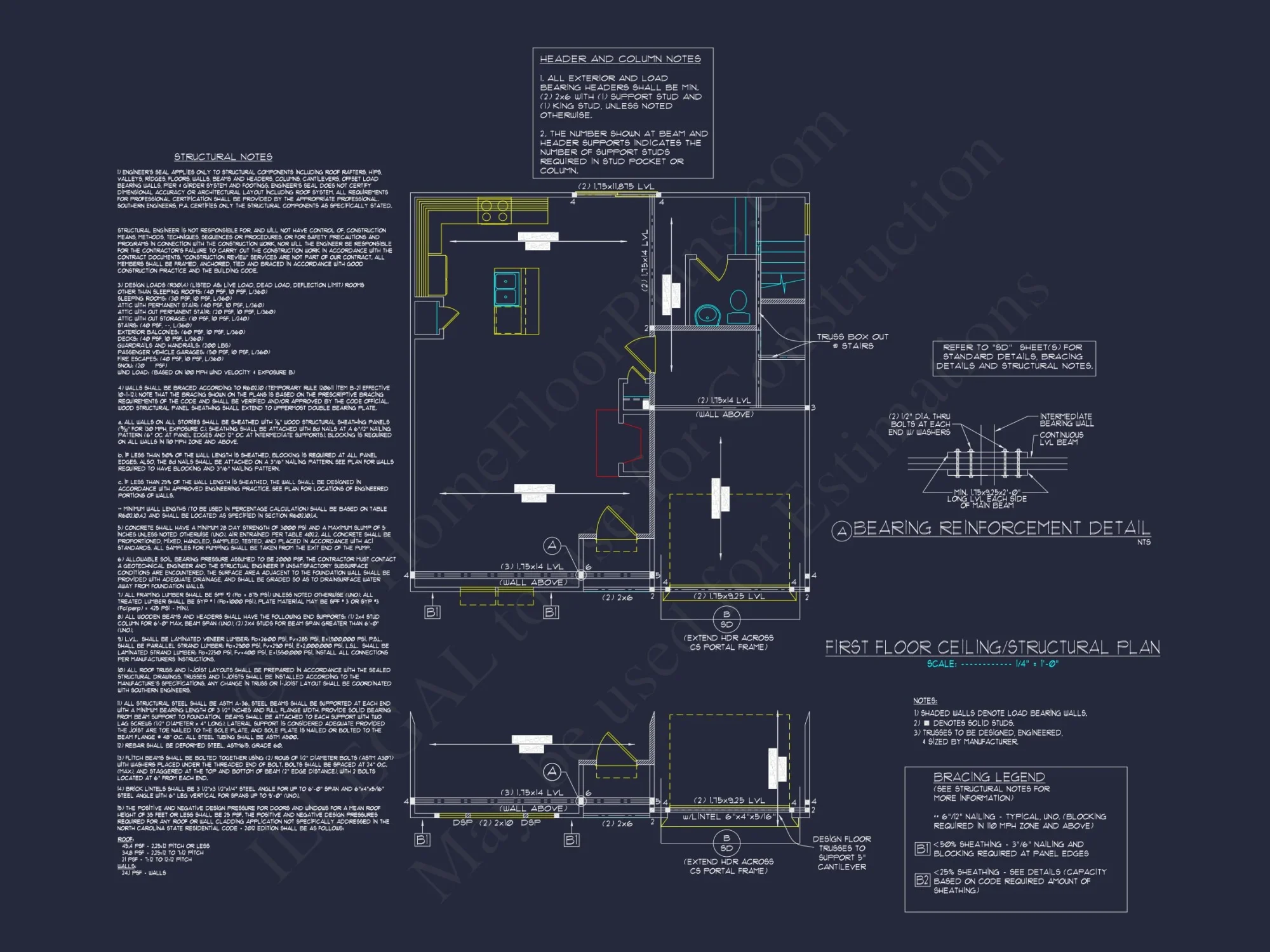 Efficient 3-Bedroom house Plan with CAD Blueprint Designs