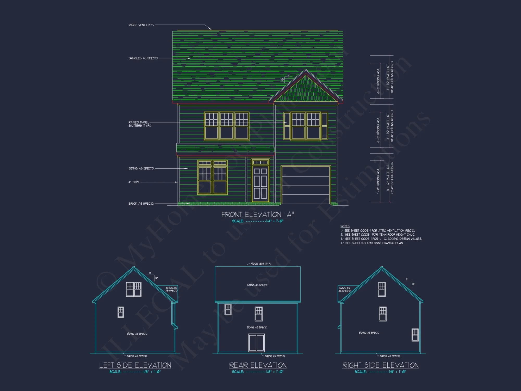 Efficient 3-Bedroom house Plan with CAD Blueprint Designs