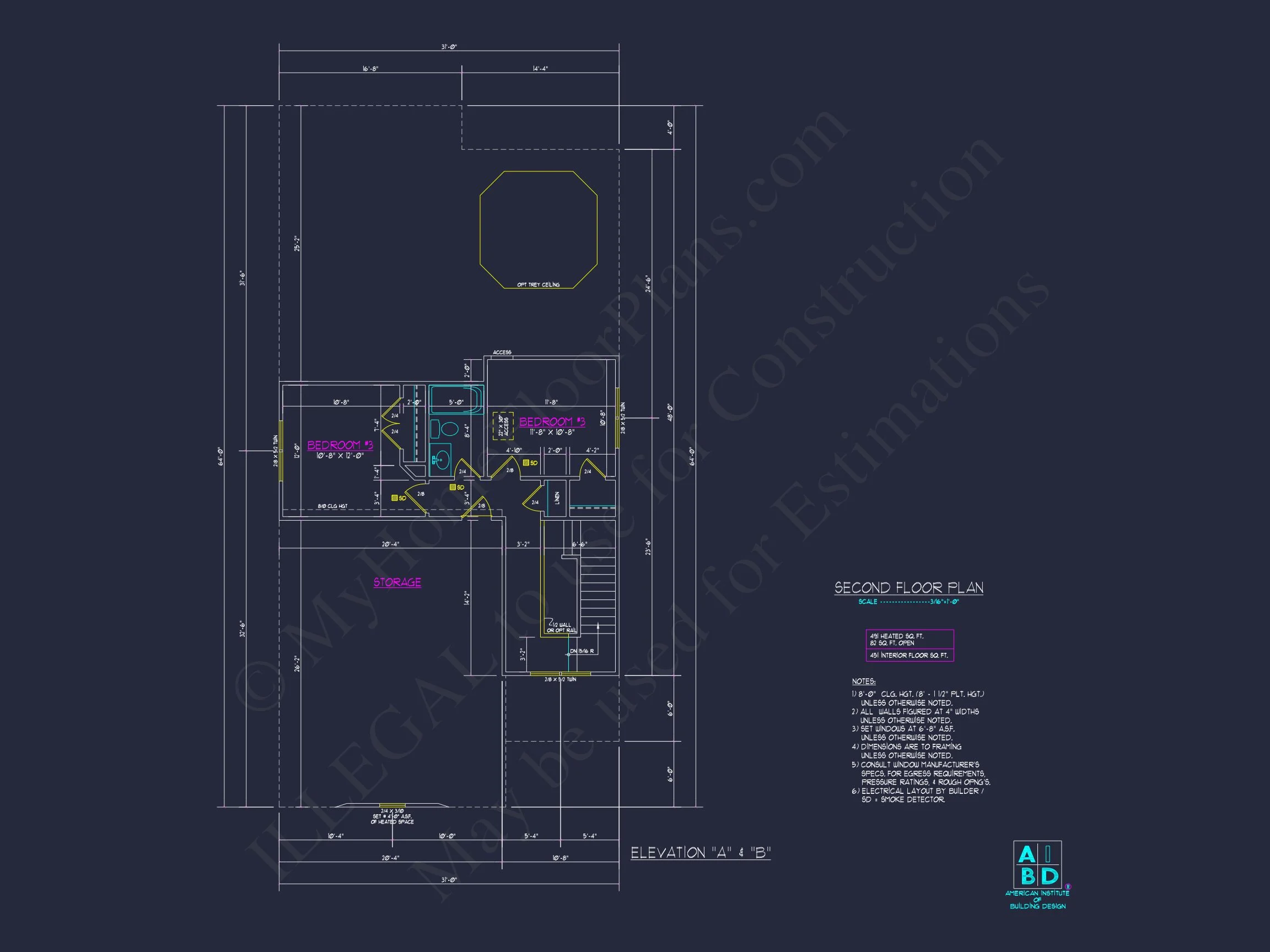 11-1061 HOUSE PLAN - Traditional Home Plan - 3-Bed, 2.5-Bath, 1,950 SF 12 Stylish house Plan: 3-Bedroom CAD Floor Designs & Blueprint