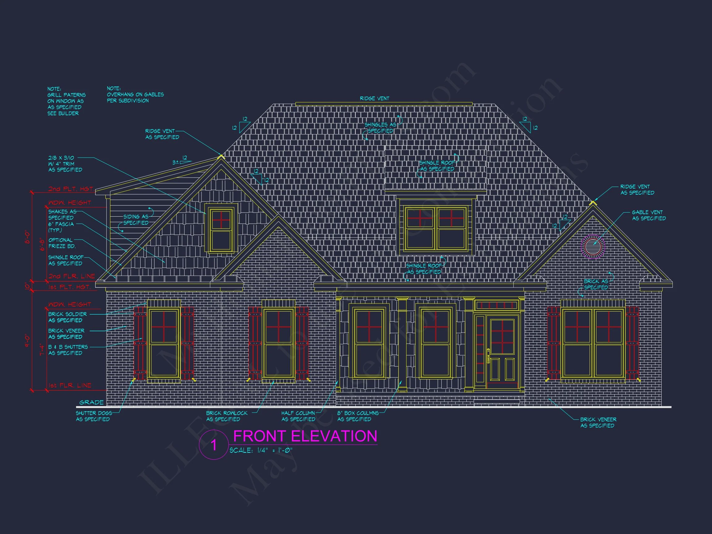 11-1021 HOUSE PLAN -Traditional Home Plan - 3-Bed, 2-Bath, 2,248 SF 21 Beautiful house Plan with CAD Blueprint and Stunning Designs