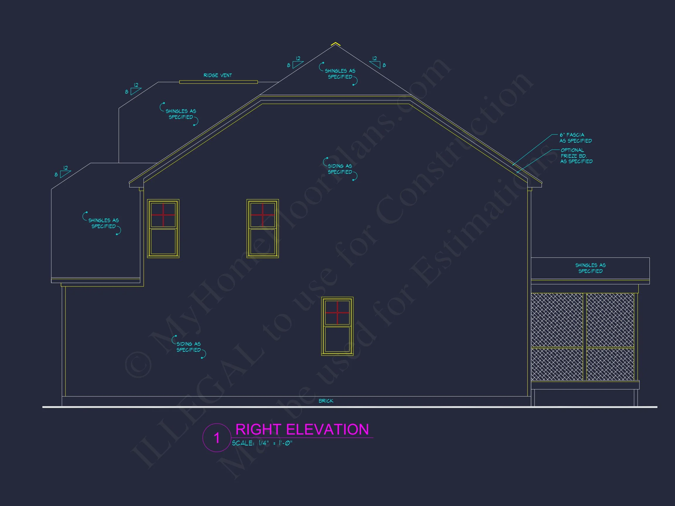 11-1011 HOUSE PLAN -Traditional Craftsman Home Plan - 4-Bed, 3-Bath, 2,450 SF 21 Modern Suburban house Plan with Spacious Floor Plan and CAD Design