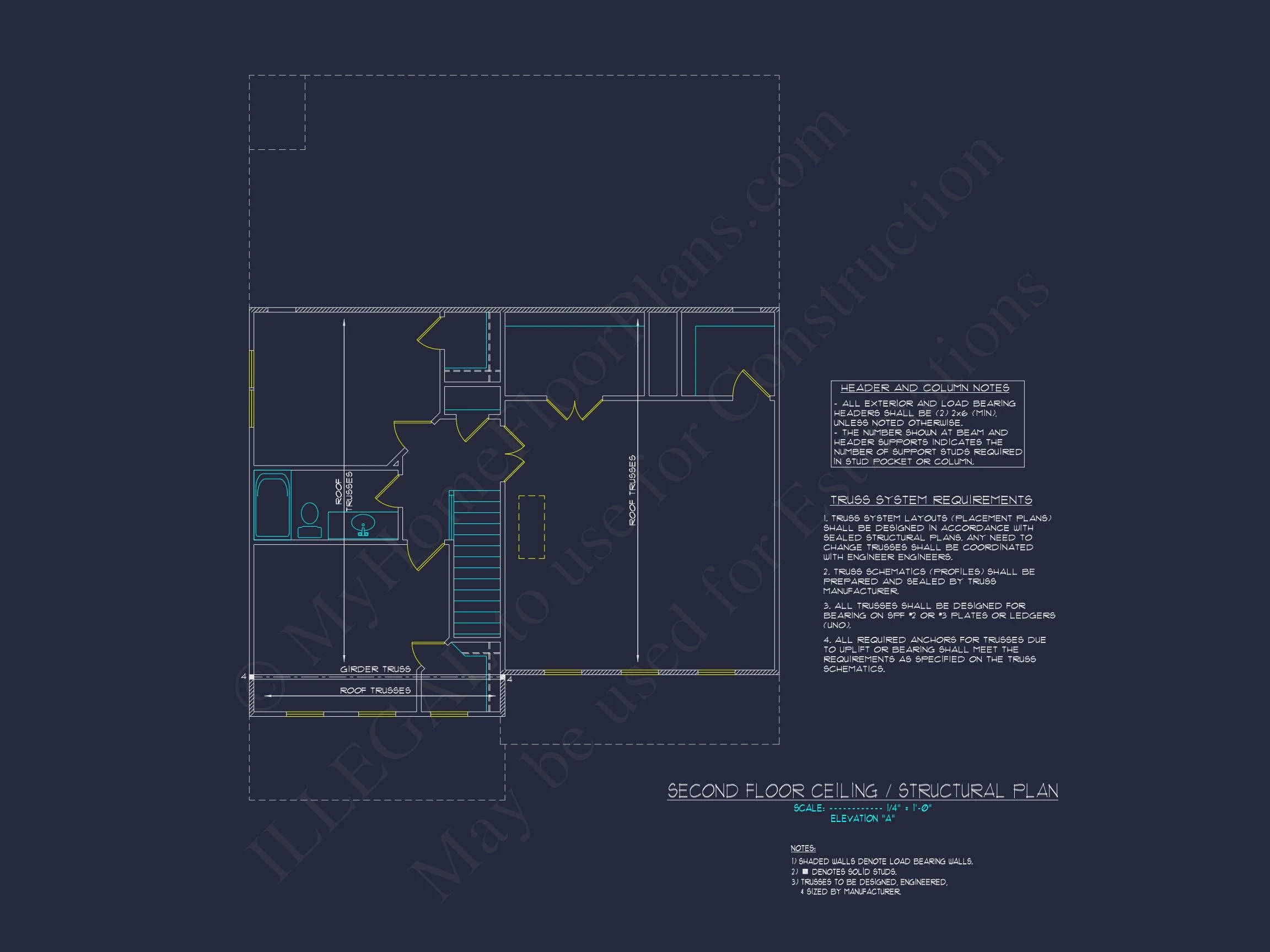 10-1883 HOUSE PLAN - Traditional Home Plan - 4-Bed, 3-Bath, 2,450 SF 19 Modern Craftsman house Plan with CAD Features and Designs