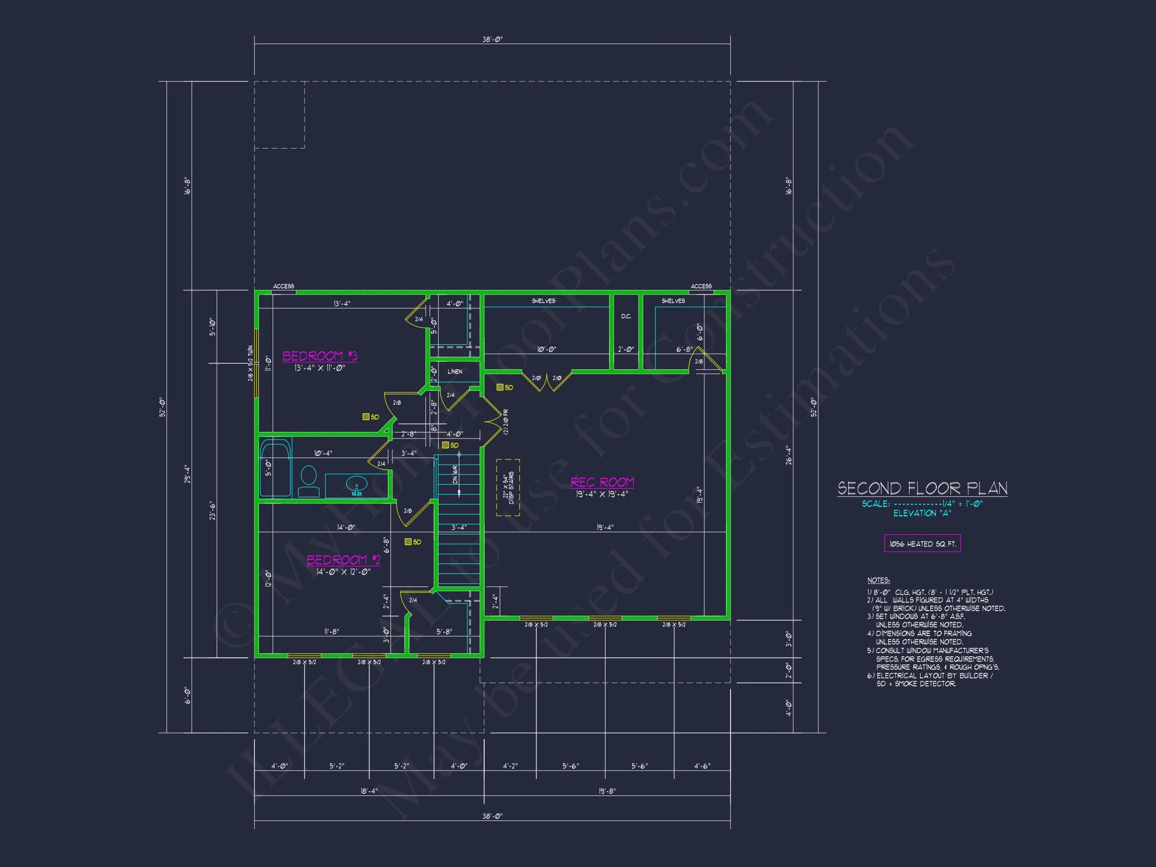 10-1883 HOUSE PLAN - Traditional Home Plan - 4-Bed, 3-Bath, 2,450 SF 11 Modern Craftsman house Plan with CAD Features and Designs