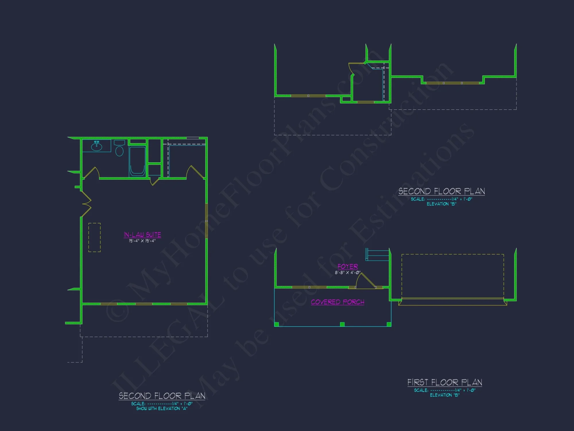Modern Craftsman house Plan with CAD Features and Designs