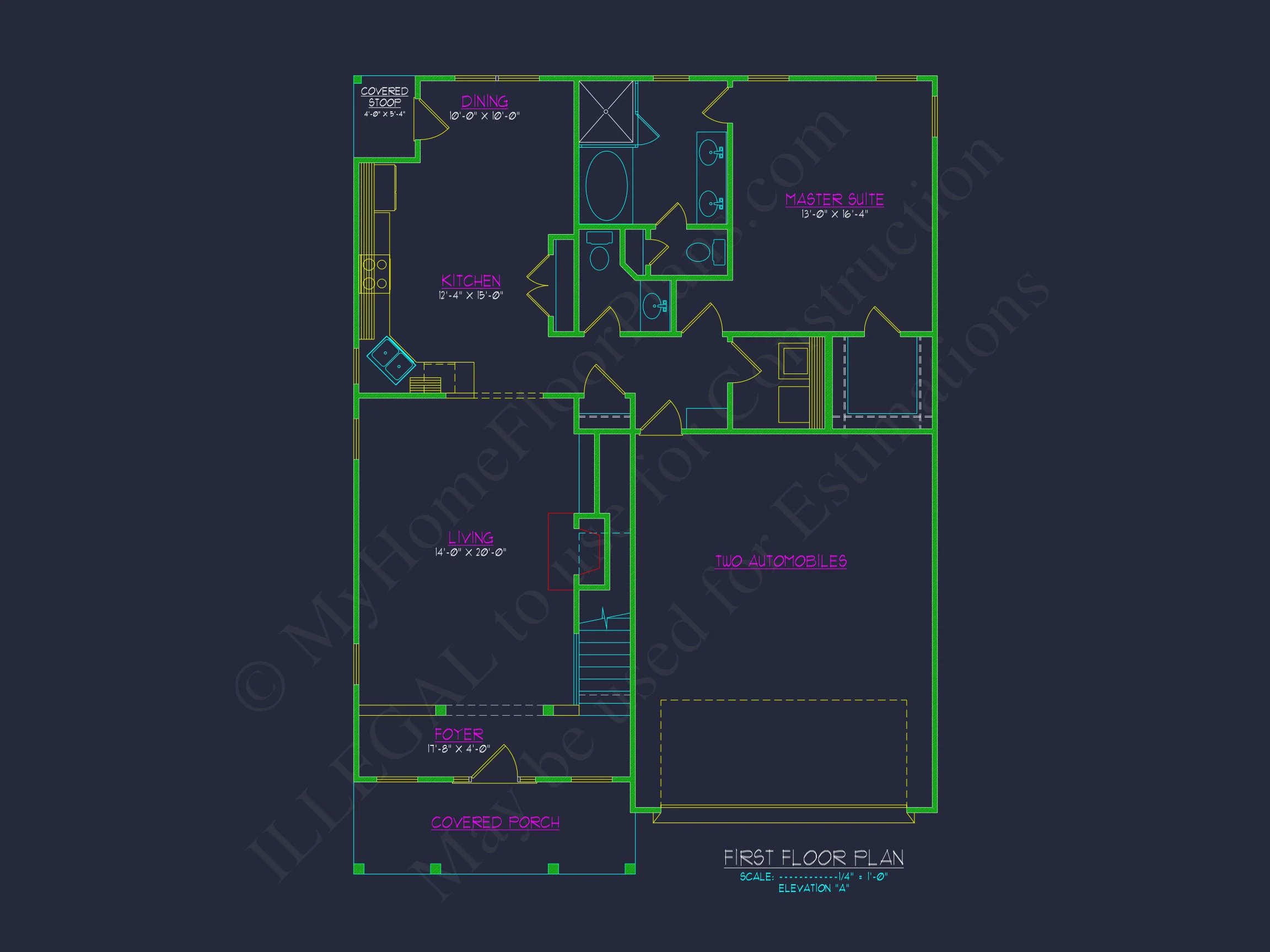 10-1883 HOUSE PLAN - Traditional Home Plan - 4-Bed, 3-Bath, 2,450 SF 6 Modern Craftsman house Plan with CAD Features and Designs