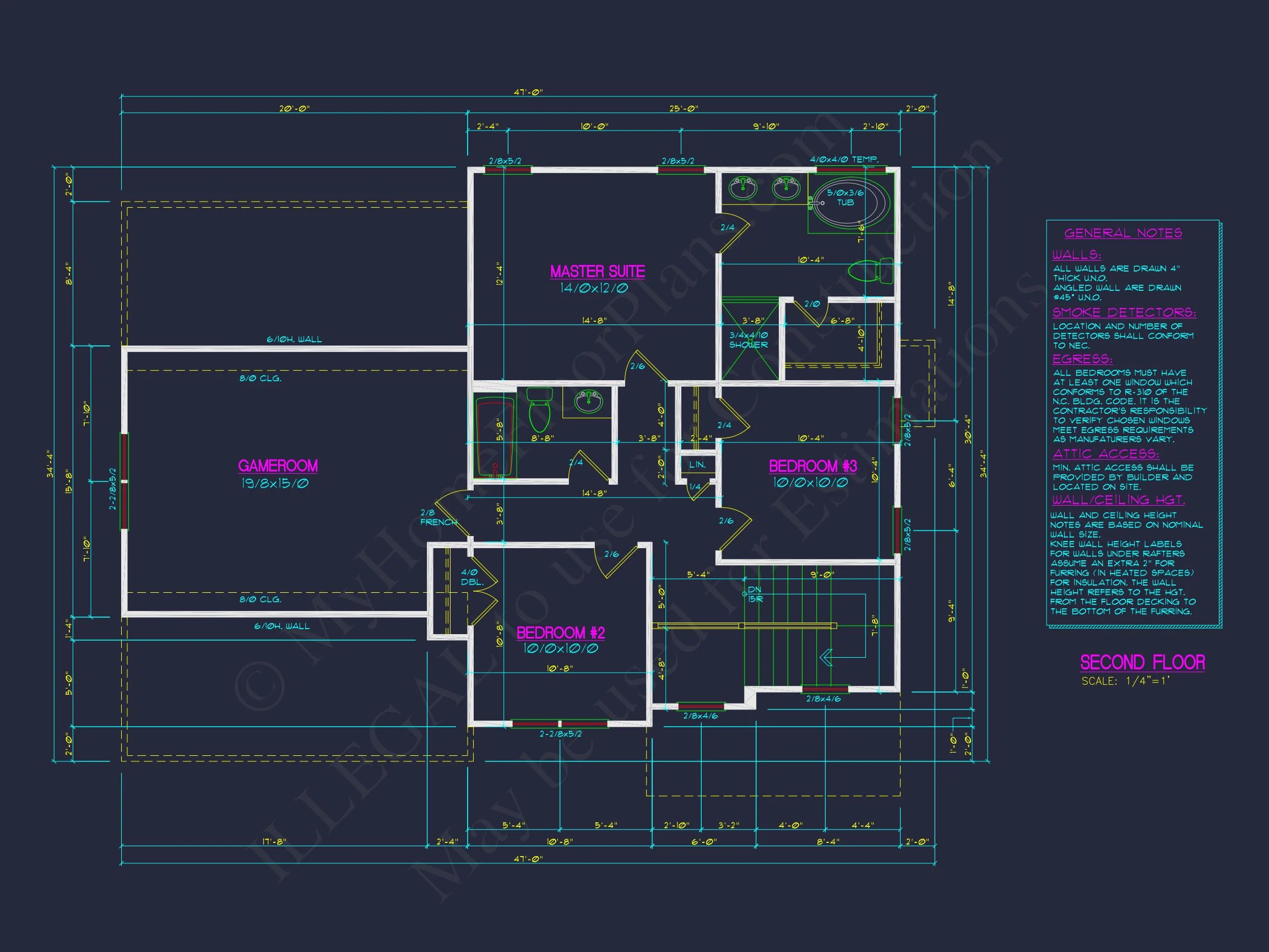 10-1856 HOUSE PLAN -Traditional Colonial Home Plan - 3-Bed, 2-Bath, 1,811 SF 9 Custom house Designs