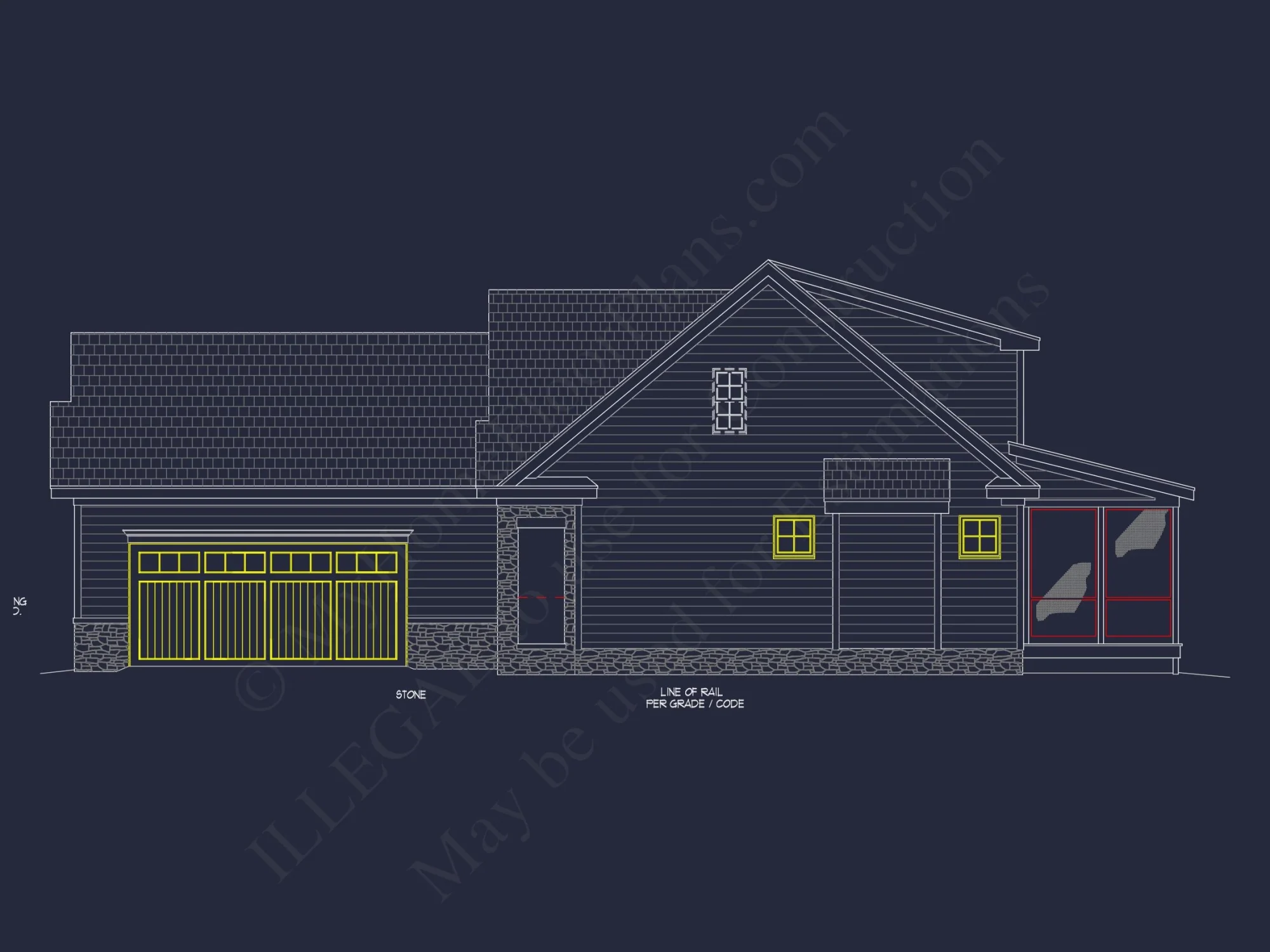 2-Story Craftsman house Plan Blueprint with Garage & Features