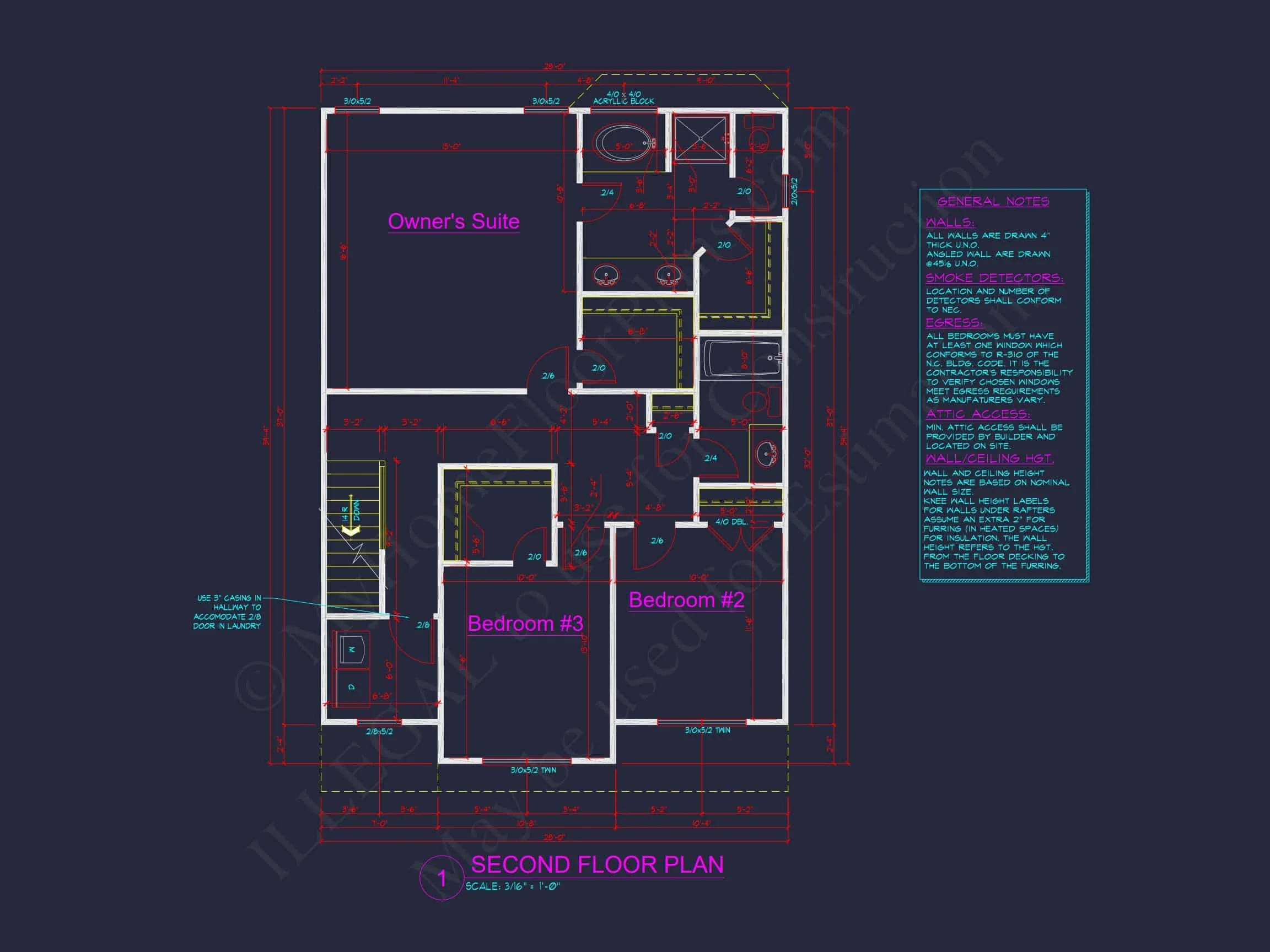 10-1625 HOUSE PLAN -Traditional Colonial Home Plan - 3-Bed, 2.5-Bath, 1,759 SF 6 Modern Suburban house Plan: 2-Story Blueprint with CAD Designs