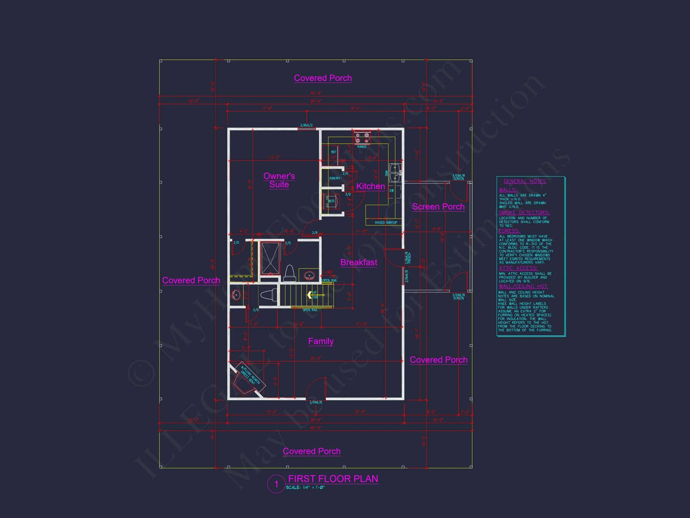 10-1602 HOUSE PLAN -Modern Farmhouse Home Plan - 3-Bed, 2.5-Bath, 1,850 SF 9 Traditional Farmhouse house Plan with 2 Stories and CAD Designs