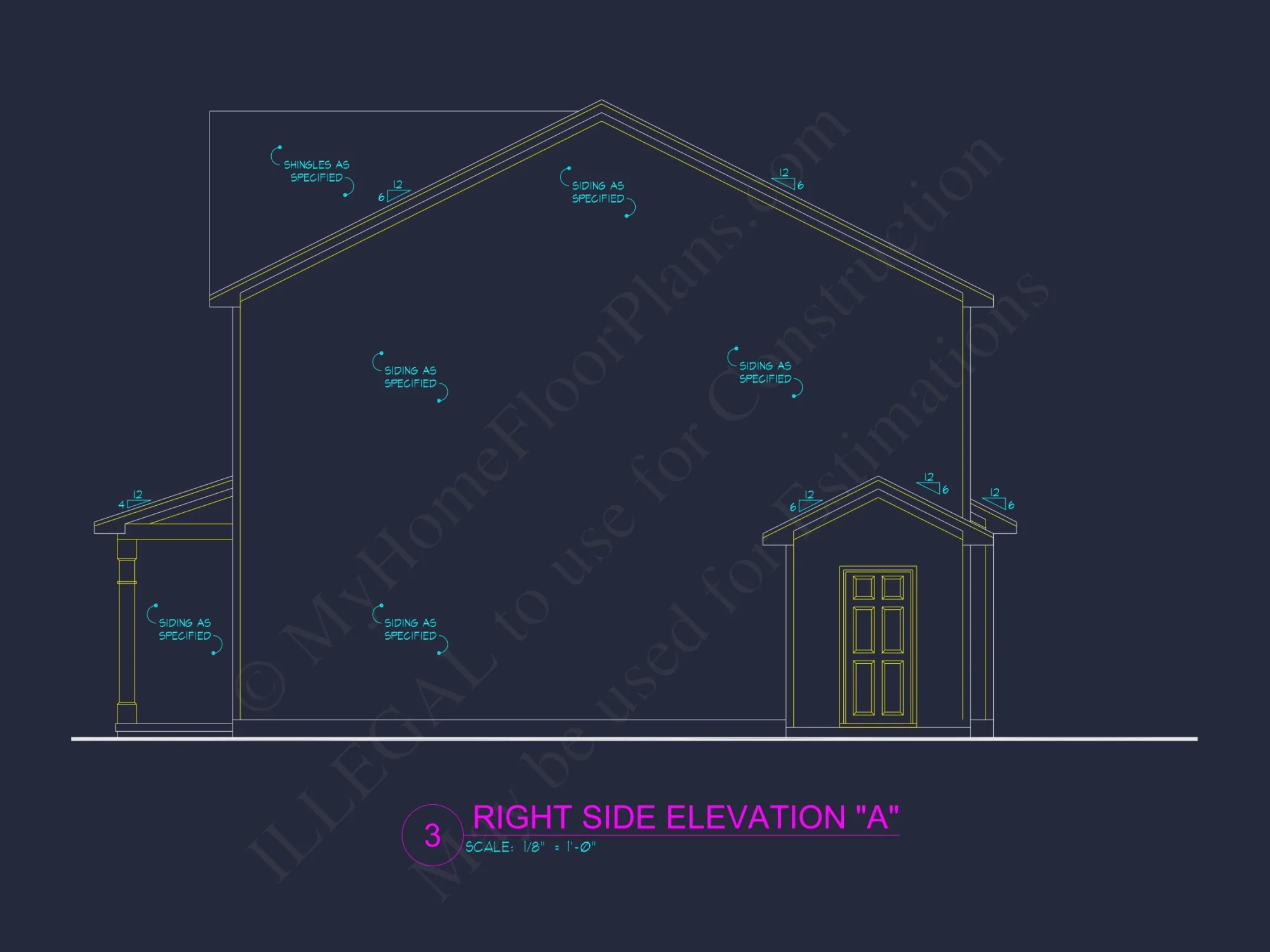 Craftsman house Plan with Detailed Floor Blueprint and Open Designs