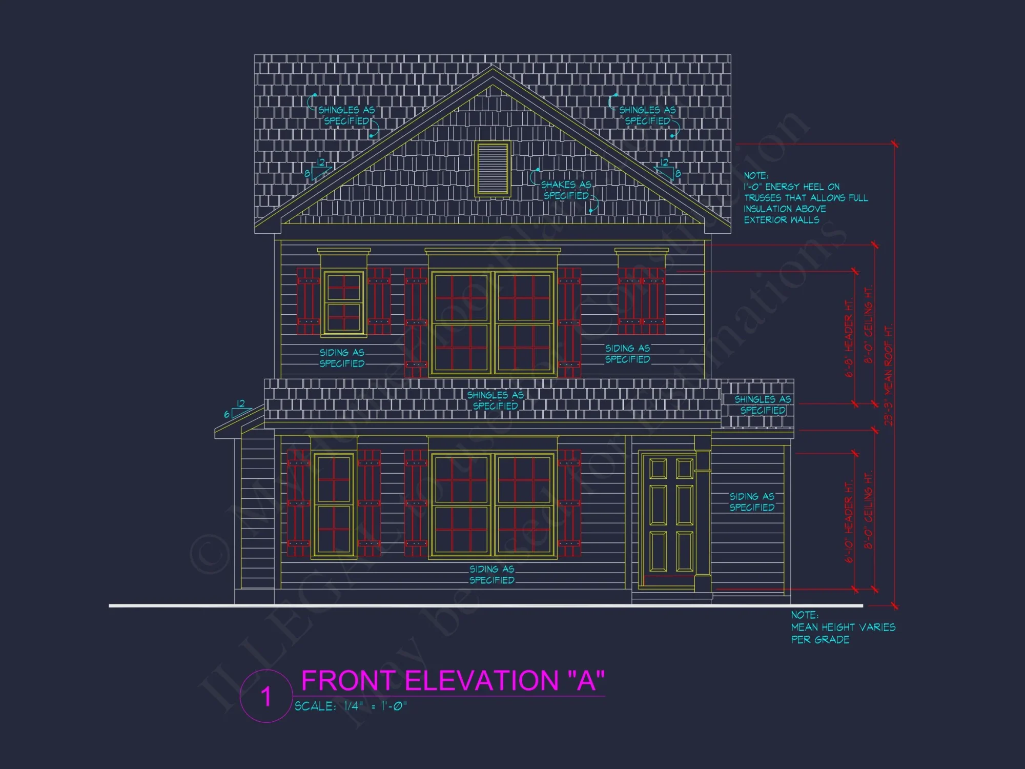 Craftsman house Plan with Detailed Floor Blueprint and Open Designs