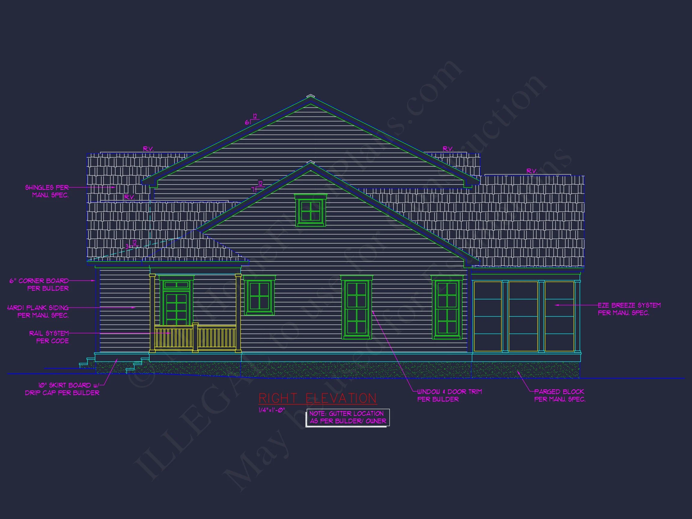10-1143 HOUSE PLAN - 3 Bed · 2.5 Bath · 2,091 SF New American House Plan – Bonus & Rec Room, Porches, 2-Car Garage 55 Stunning 2-Story house Plan with CAD Blueprint and Modern Designs