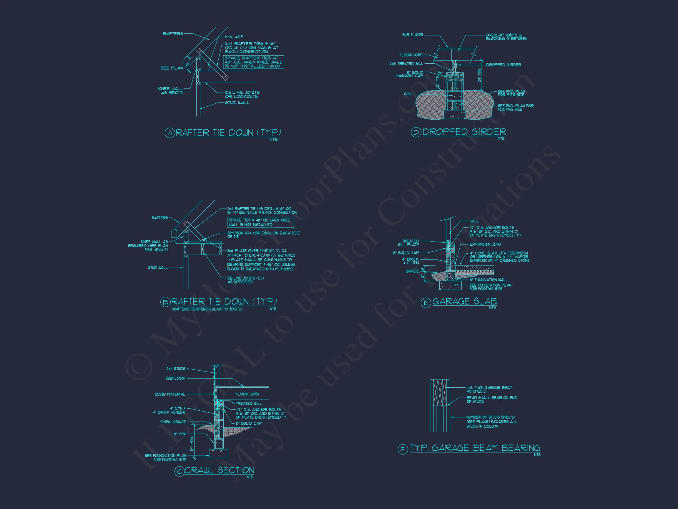 9-1815 HOUSE PLAN -Traditional Home Plan - 3-Bed, 2.5-Bath, 1,950 SF 10 2-Story house Plan with 3 Bedrooms, CAD Designs & Blueprint