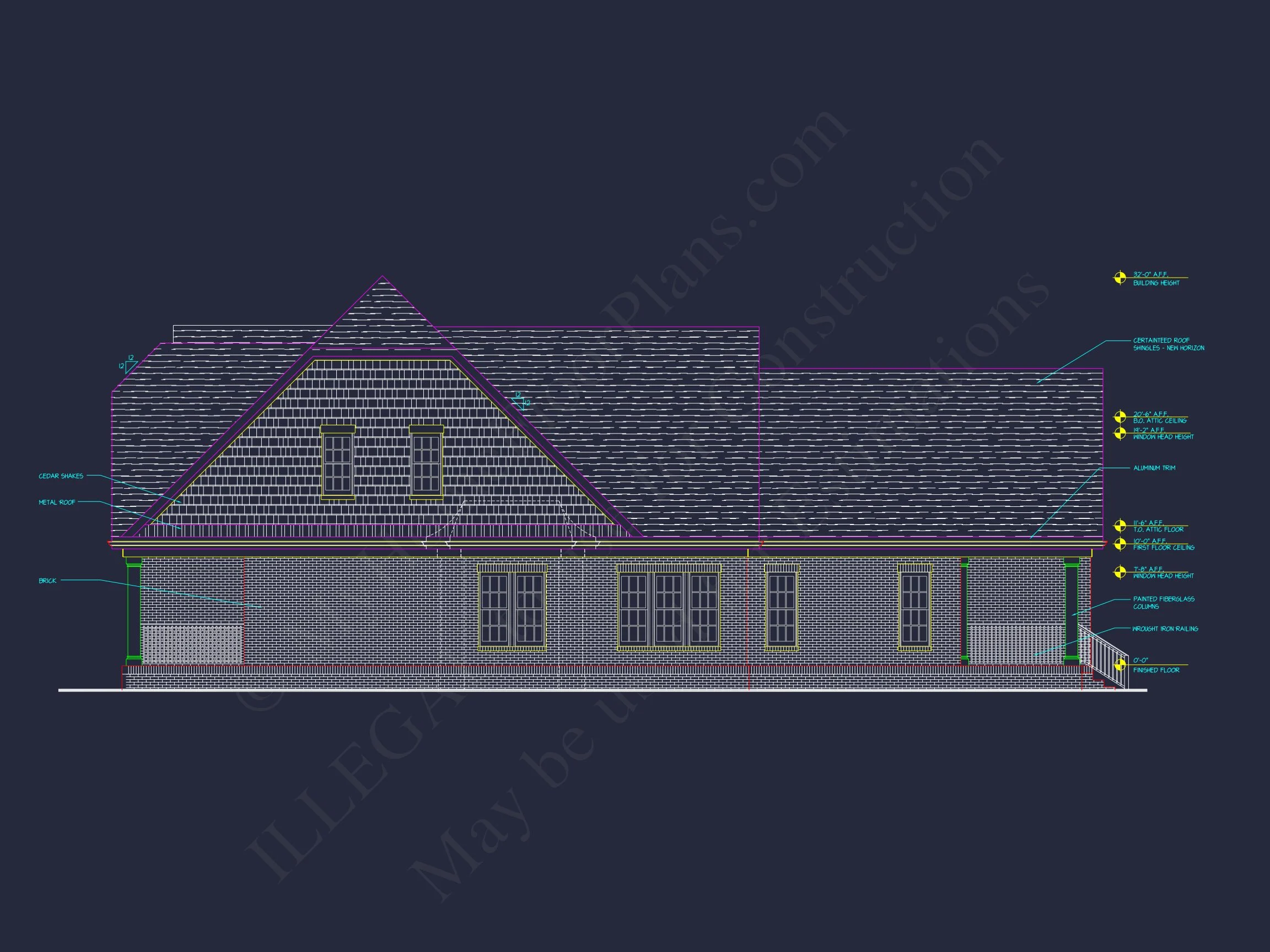 9-1249 HOUSE PLAN - Craftsman House Plan with 2 Story Layout and CAD Designs 5 Craftsman house Plan with 2 Story Layout and CAD Designs