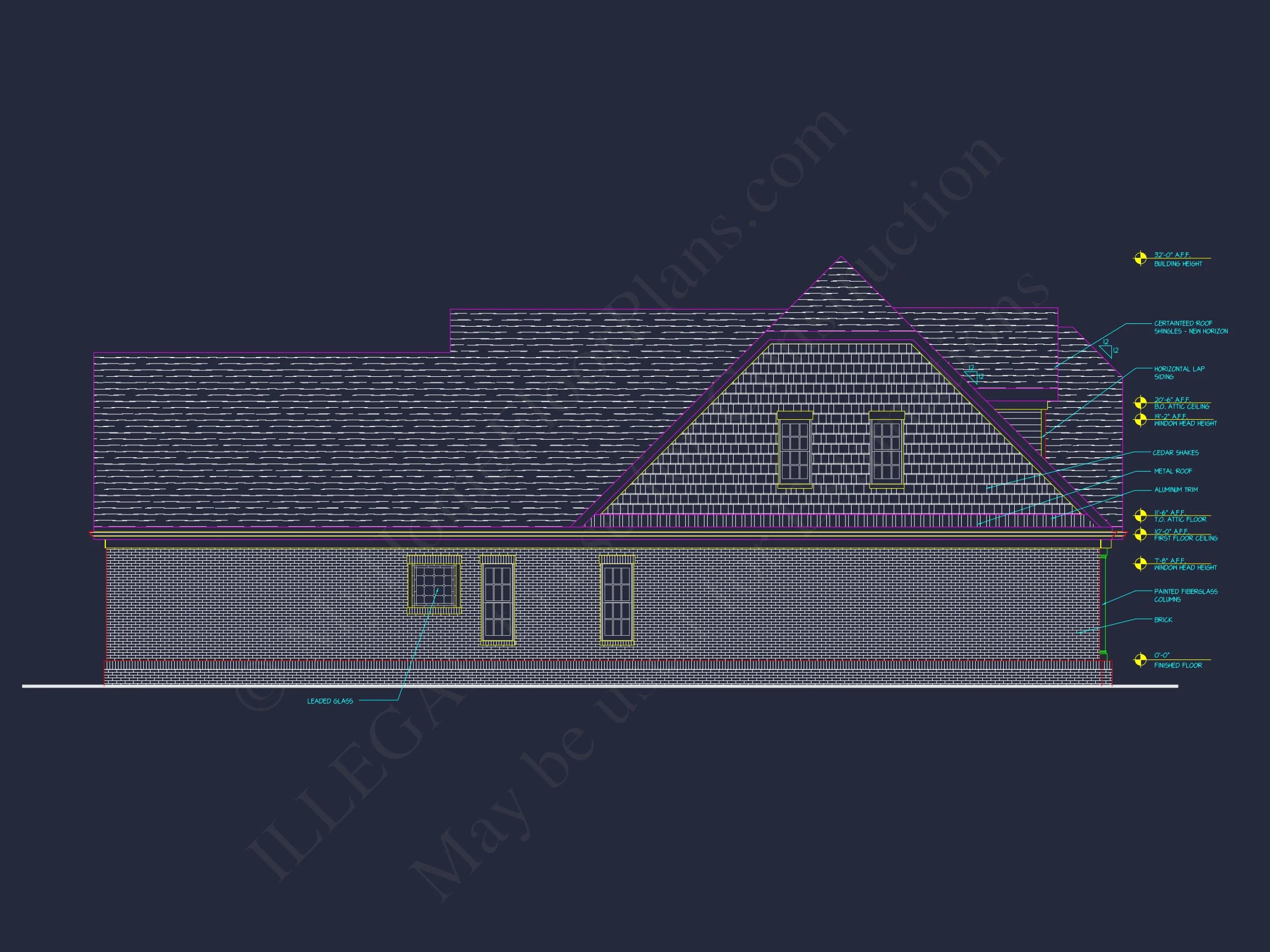 9-1249 HOUSE PLAN - Craftsman House Plan with 2 Story Layout and CAD Designs 3 Craftsman house Plan with 2 Story Layout and CAD Designs