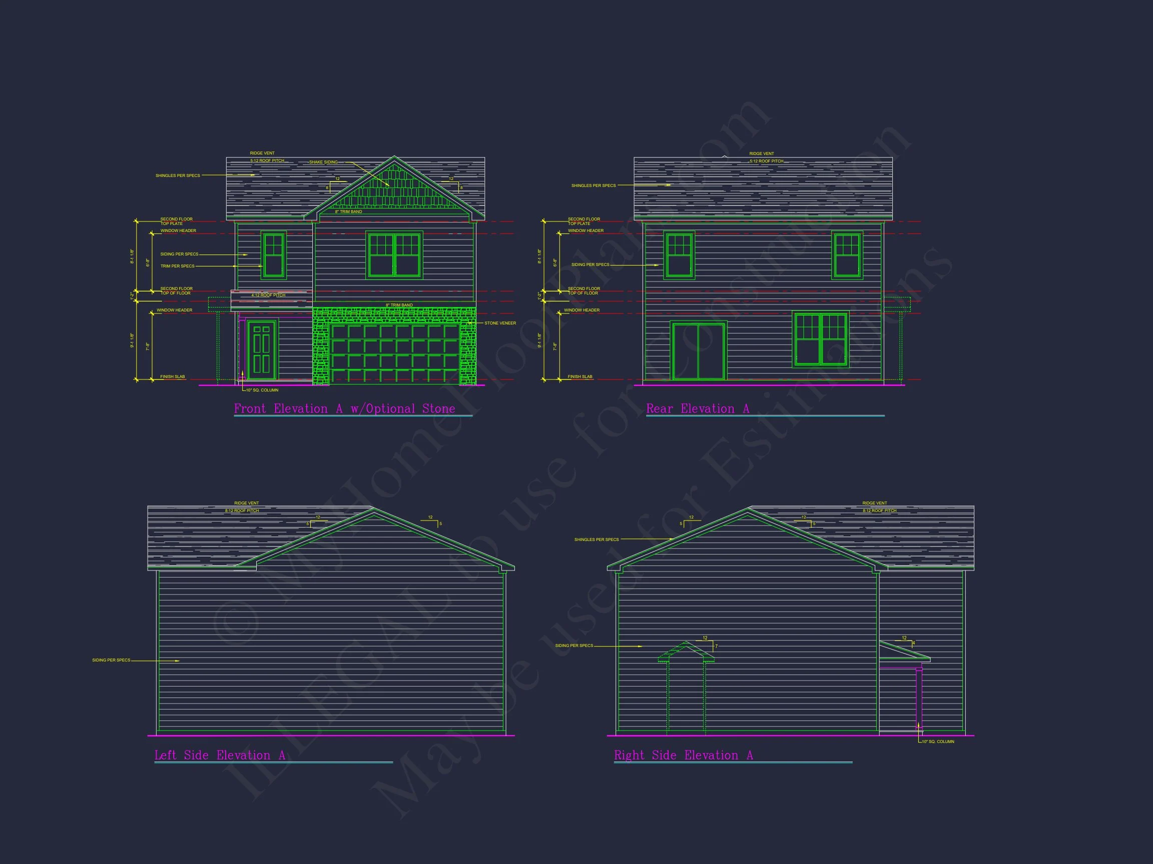 8-2032 HOUSE PLAN - Craftsman House Plan with 28' Width, 40' Depth, and CAD Designs 6 Craftsman house Plan with 28' Width, 40' Depth, and CAD Designs