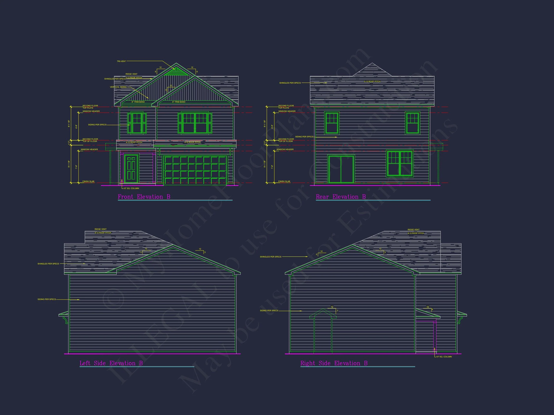 8-2032 HOUSE PLAN - Craftsman House Plan with 28' Width, 40' Depth, and CAD Designs 5 Craftsman house Plan with 28' Width, 40' Depth, and CAD Designs