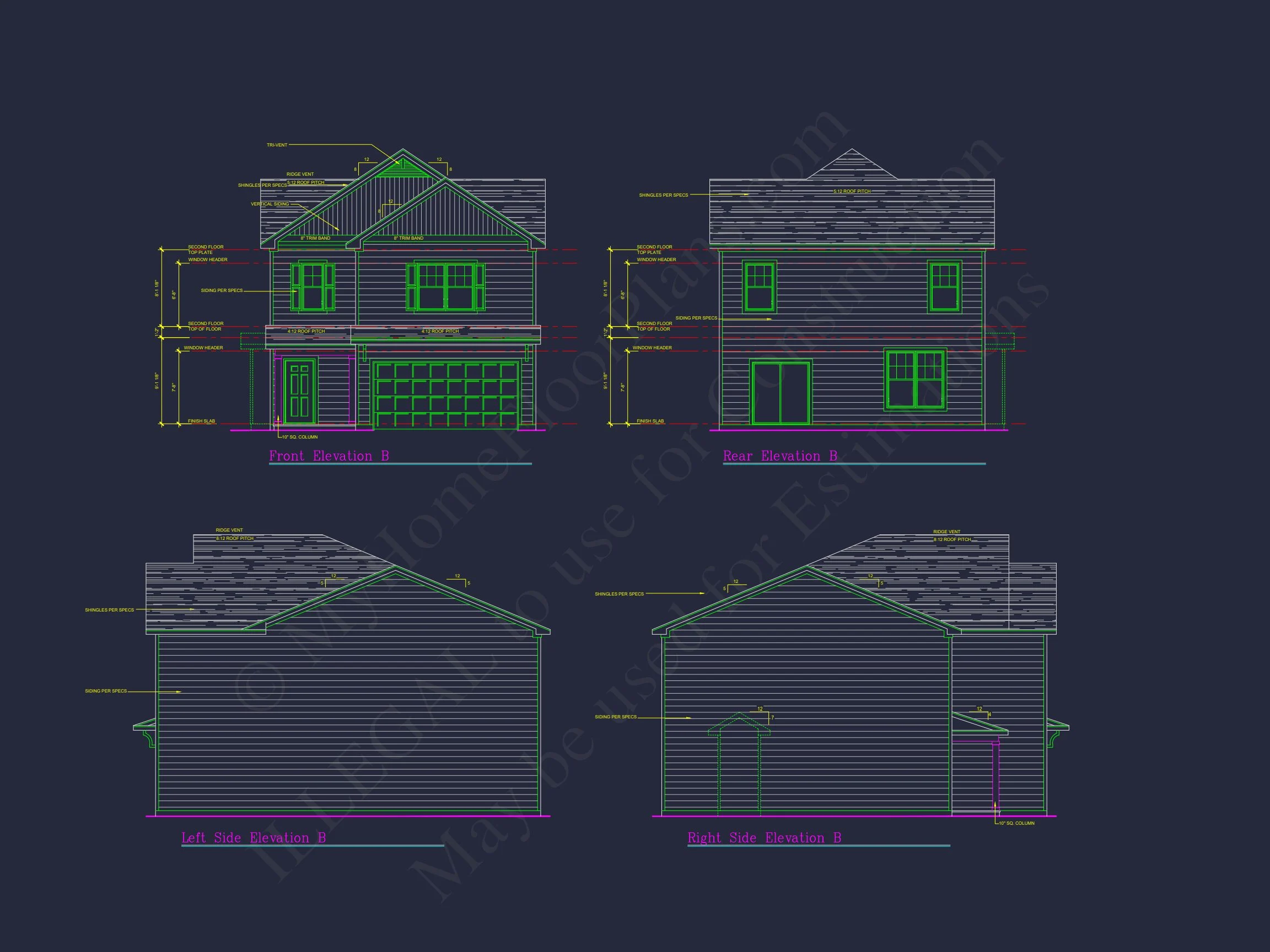 8-2032 HOUSE PLAN - Craftsman House Plan with 28' Width, 40' Depth, and CAD Designs 4 Craftsman house Plan with 28' Width, 40' Depth, and CAD Designs