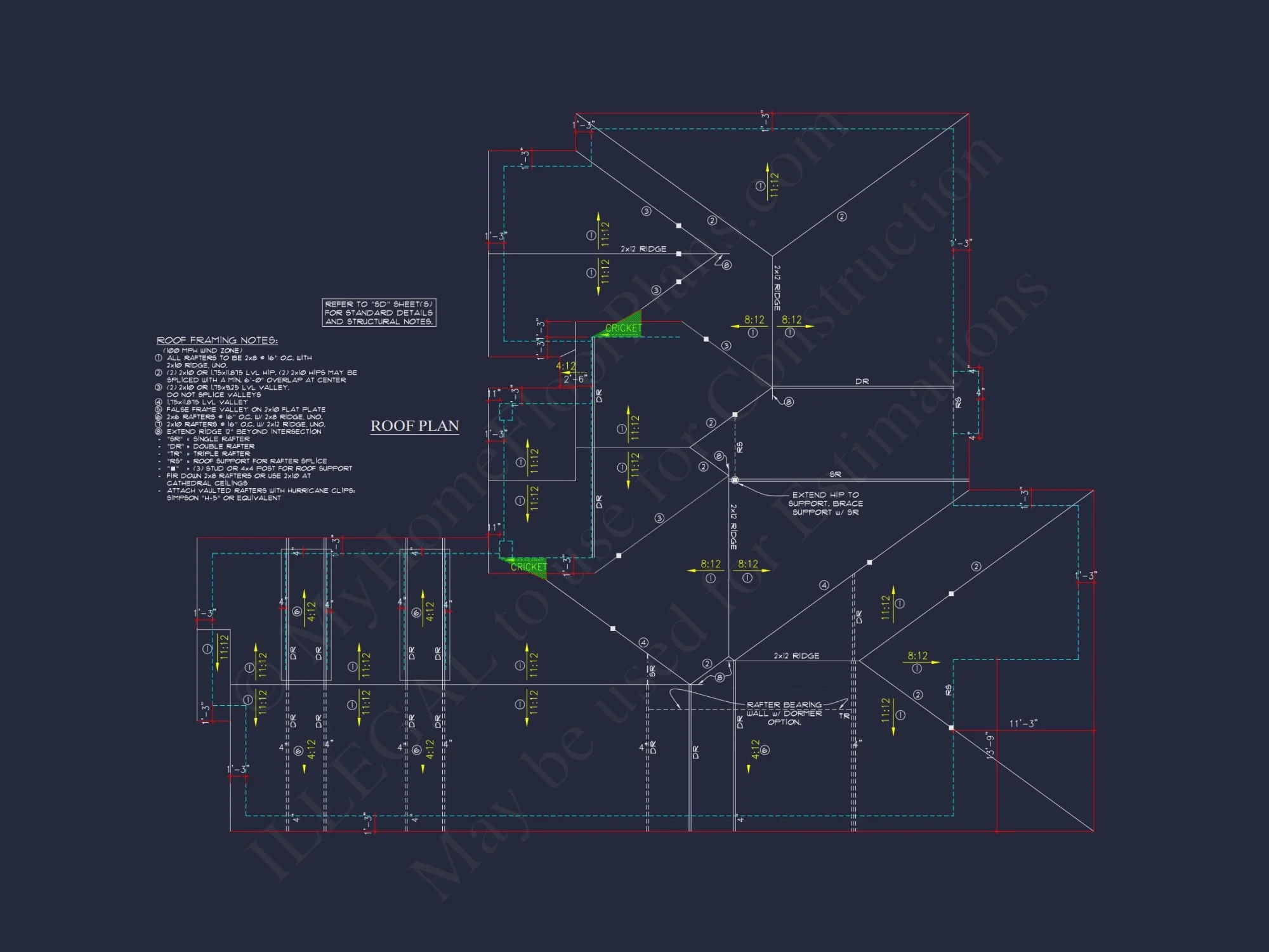 house Floor Plan Blueprint Designs: Classic 4-Bedroom Layout