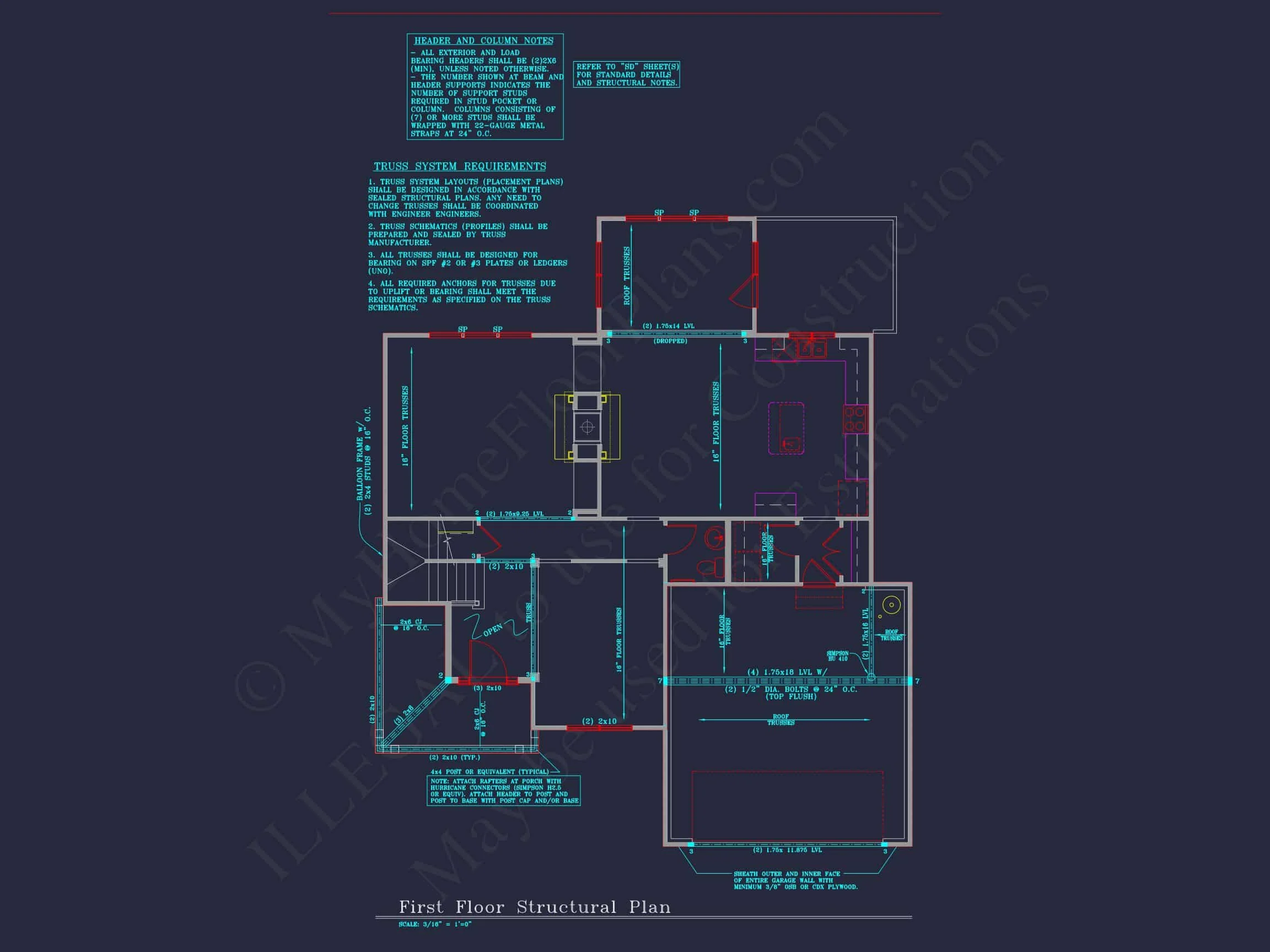 8-1914 HOUSE PLAN - Modern Suburban House Plan: 4 Bedrooms, 2.5 Baths, CAD Designs 14 Modern Suburban house Plan: 4 Bedrooms, 2.5 Baths, CAD Designs