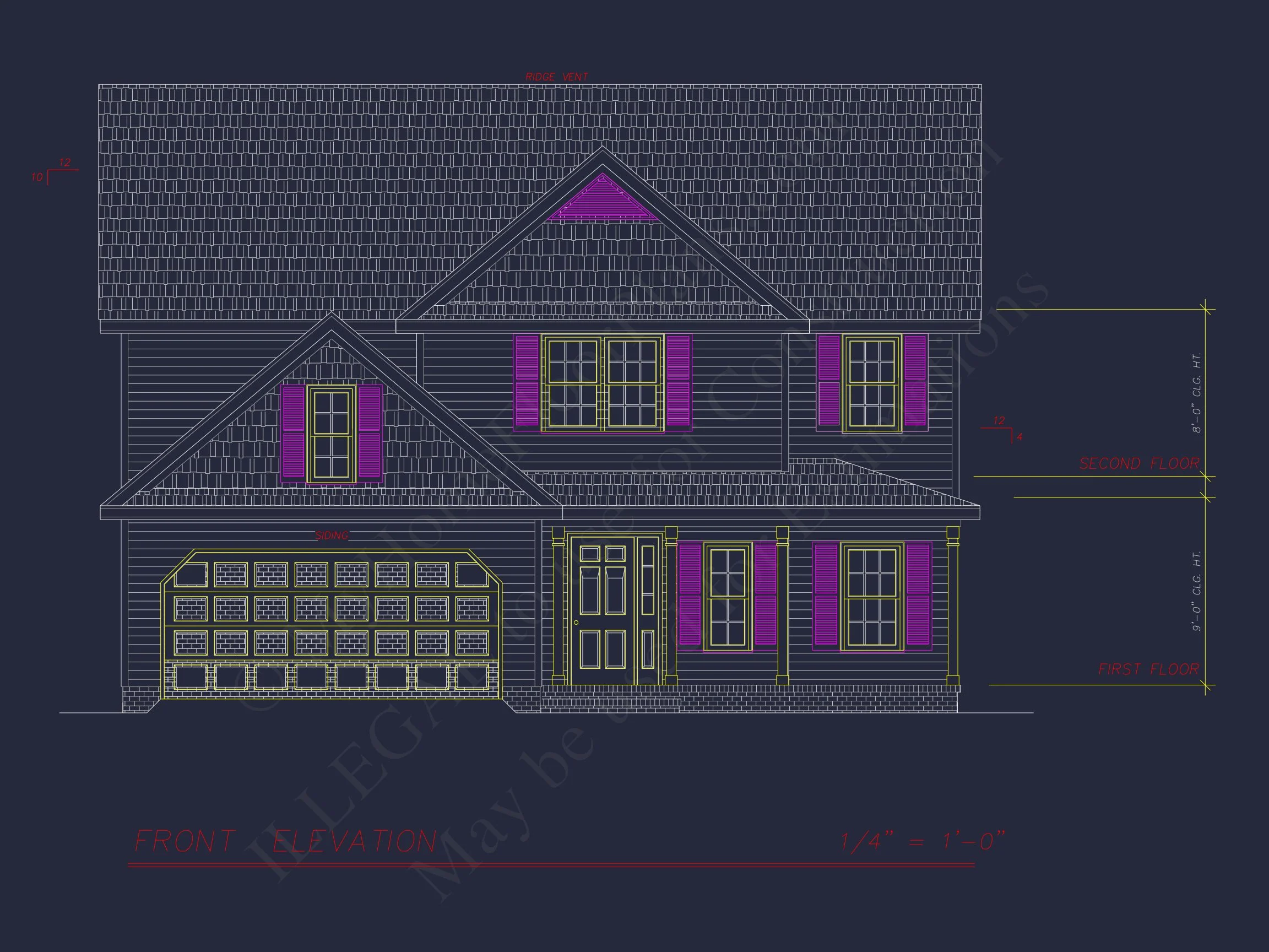 8-1899 HOUSE PLAN -Traditional Colonial Home Plan - 4-Bed, 3-Bath, 2,400 SF 2 Craftsman house Design with 4 Beds, 2.5 Baths & Open Floor Plan