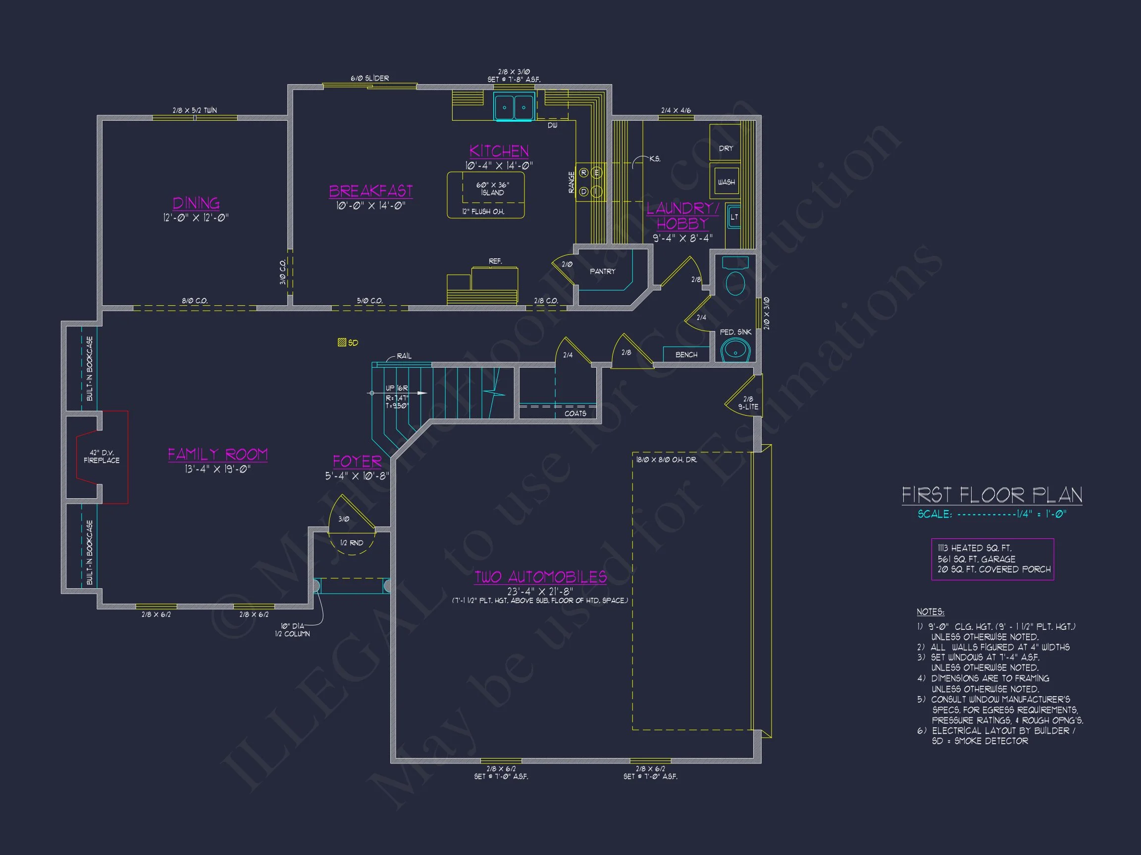 8-1840 HOUSE PLAN - Charming 2-Story House Plan with CAD Designs & Floor Plans 4 Charming 2-Story house Plan with CAD Designs & Floor Plans