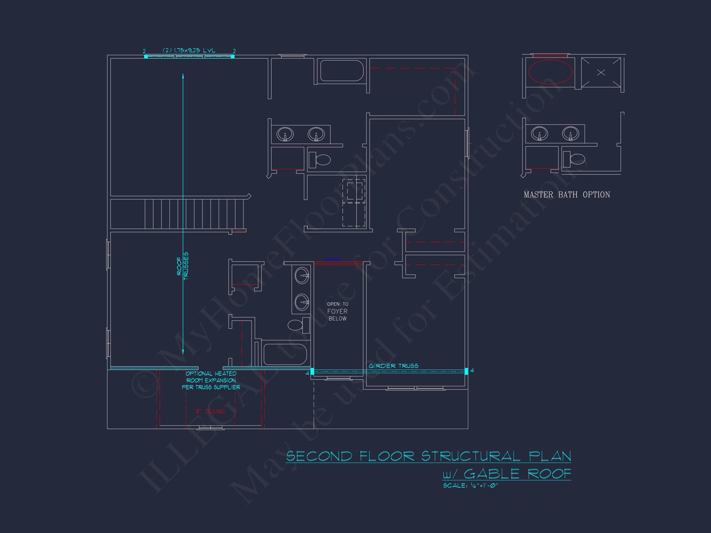 8-1718 HOUSE PLAN - Craftsman House Plan with 2 Floors and Spacious Layout | CAD Designs 11 Craftsman house Plan with 2 Floors and Spacious Layout