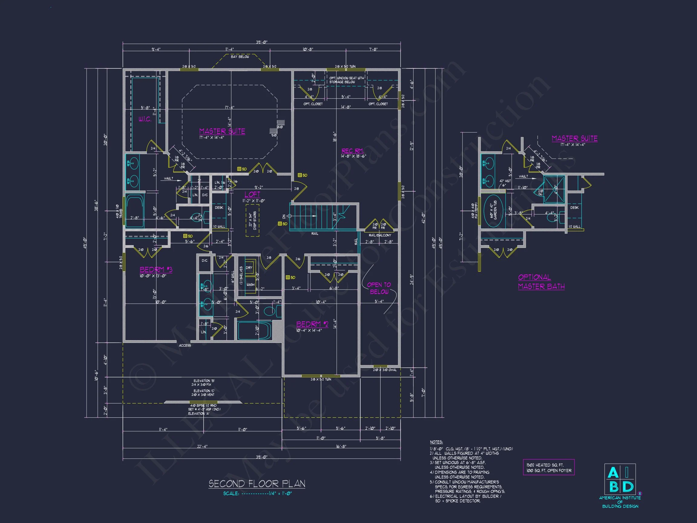 8-1694 HOUSE PLAN - Modern Craftsman House Plan: CAD Blueprint for 2-Story Design 11 Modern Craftsman house Plan: CAD Blueprint for 2-Story Design