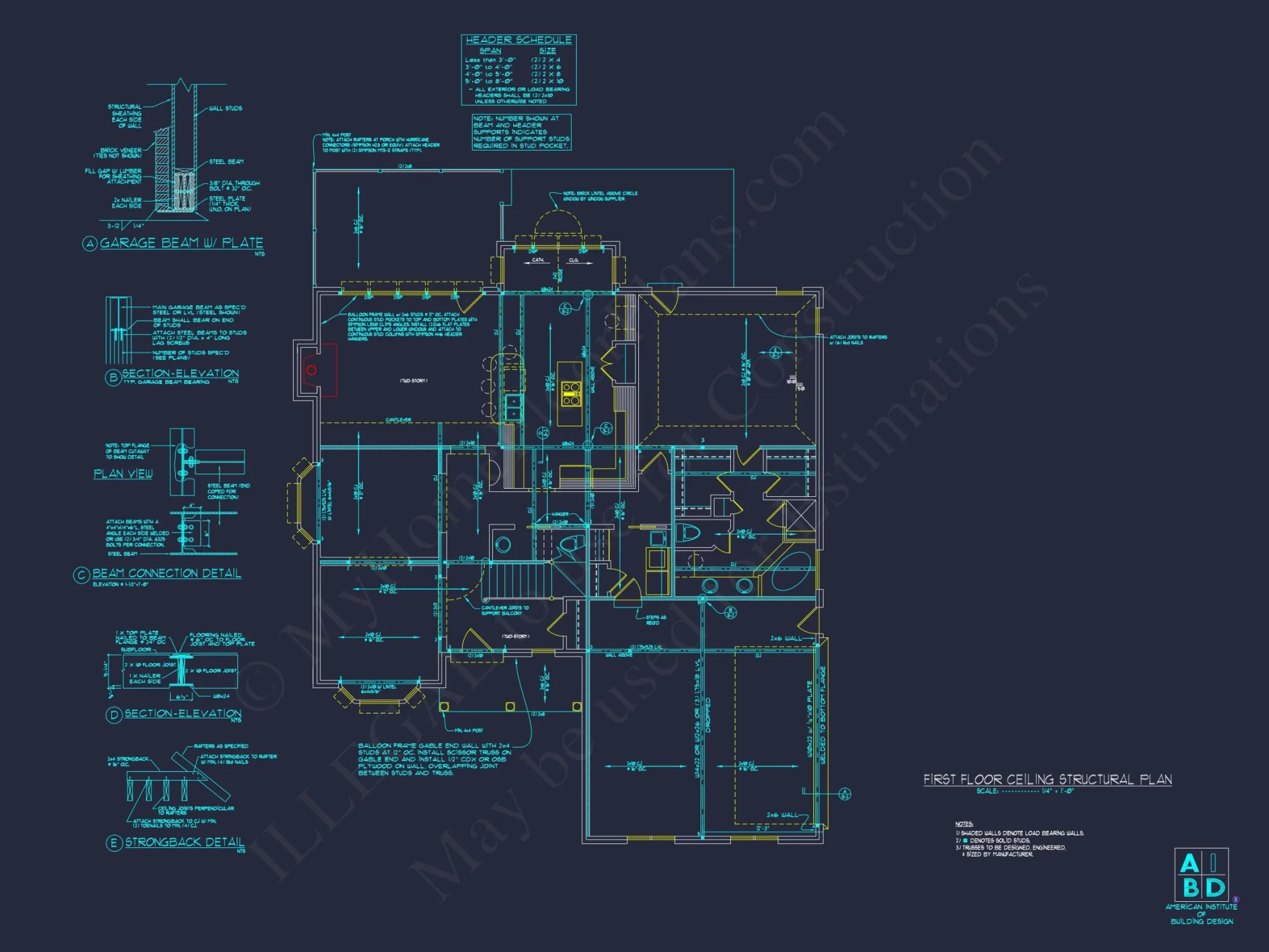 Elegant house Plan with CAD Blueprint & Modern Designs