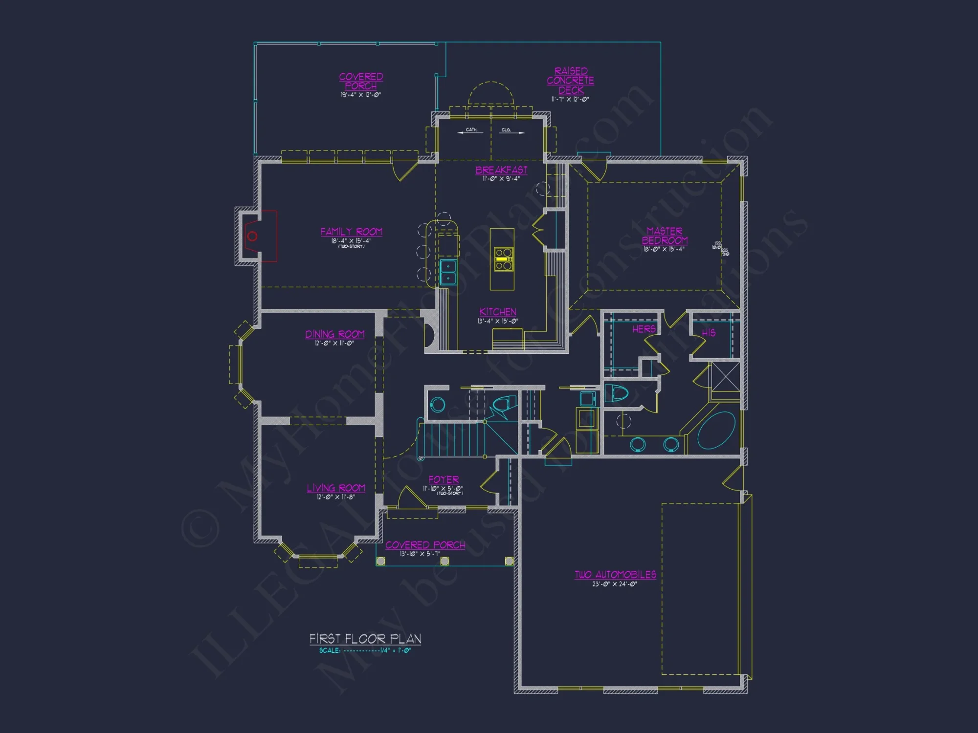 Elegant house Plan with CAD Blueprint & Modern Designs