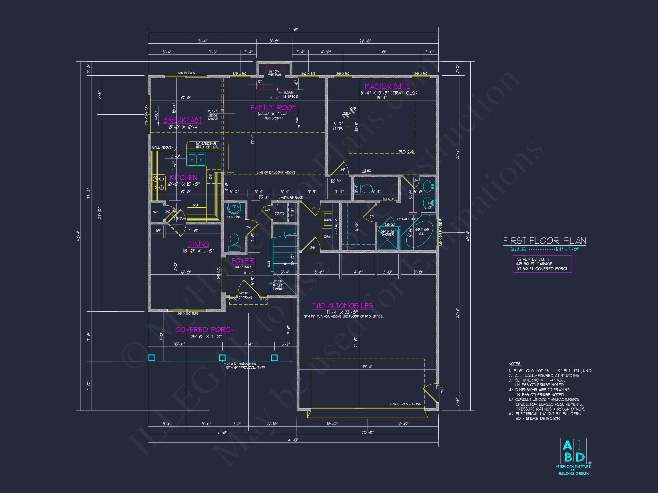 8-1598 HOUSE PLAN - Modern House Plan: Detailed Floor Plan & CAD Blueprint Designs 5 Modern house Plan: Detailed Floor Plan & CAD Blueprint Designs