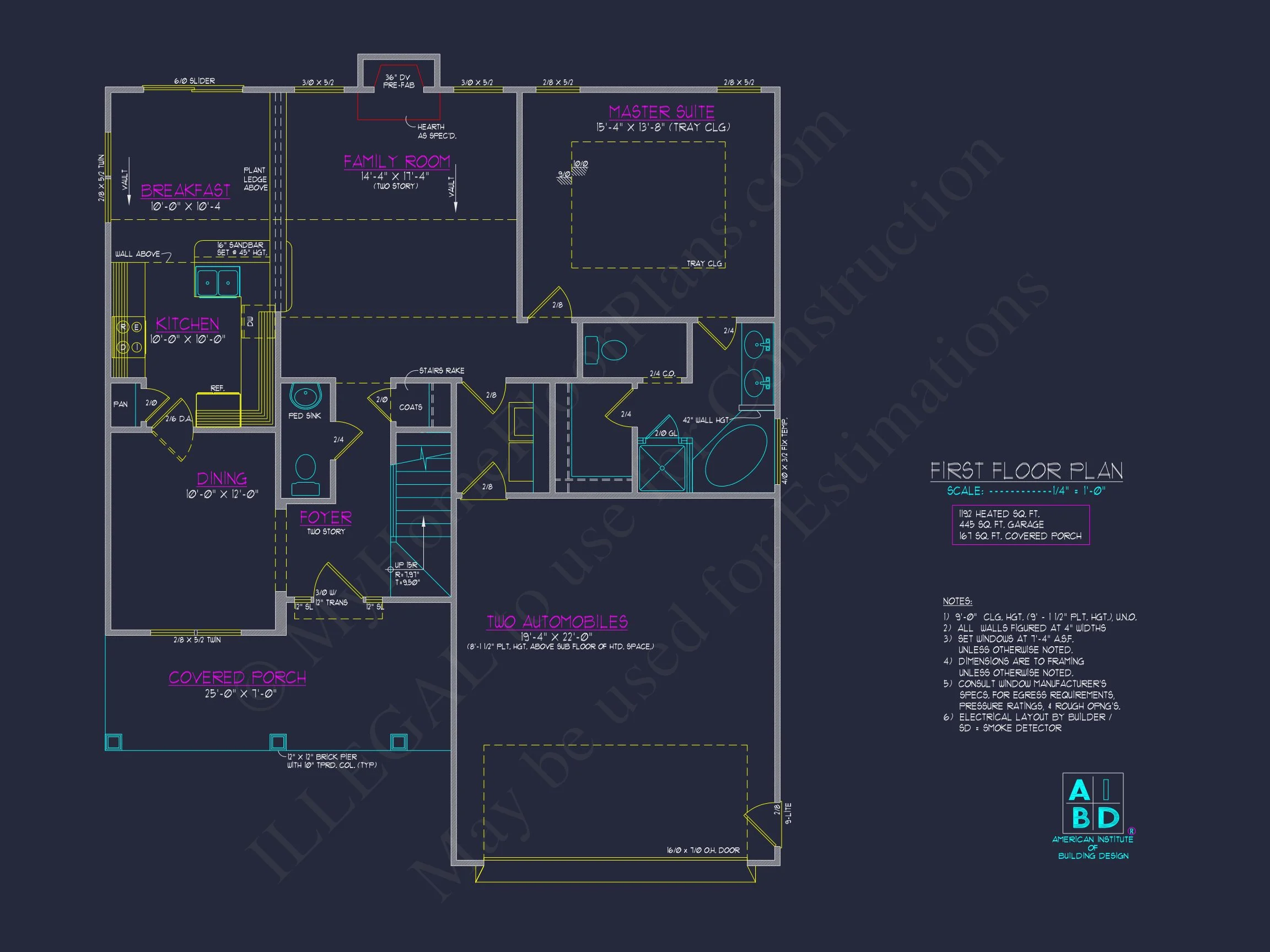 8-1598 HOUSE PLAN - Modern House Plan: Detailed Floor Plan & CAD Blueprint Designs 4 Modern house Plan: Detailed Floor Plan & CAD Blueprint Designs