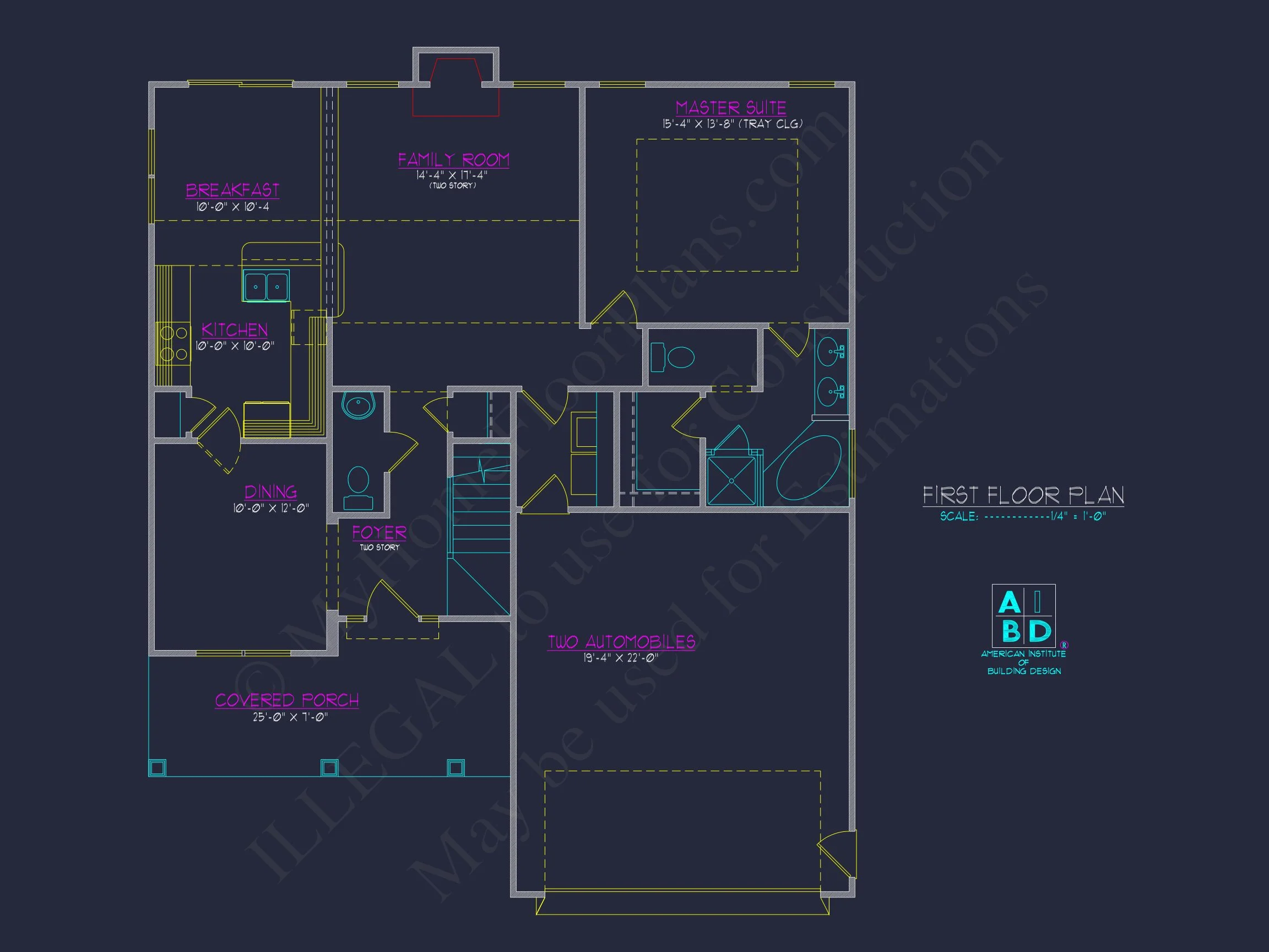 8-1598 HOUSE PLAN - Modern House Plan: Detailed Floor Plan & CAD Blueprint Designs 3 Modern house Plan: Detailed Floor Plan & CAD Blueprint Designs