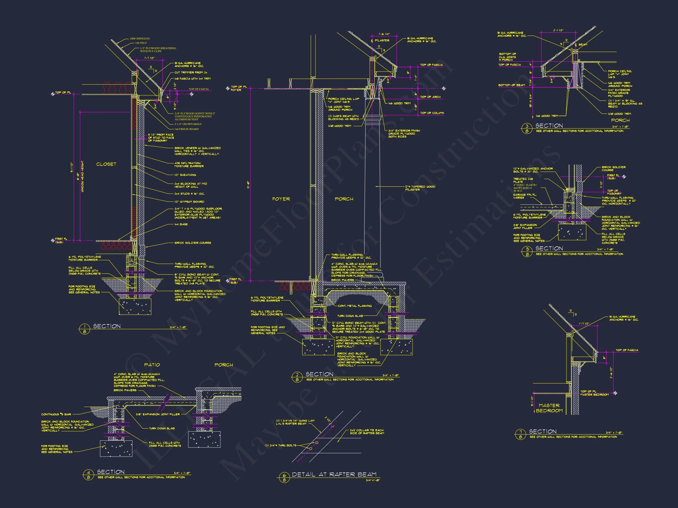 8-1373 HOUSE PLAN - Charming House Plan with Spacious Floor Plan and CAD Designs 13 Charming house Plan with Spacious Floor Plan and CAD Designs