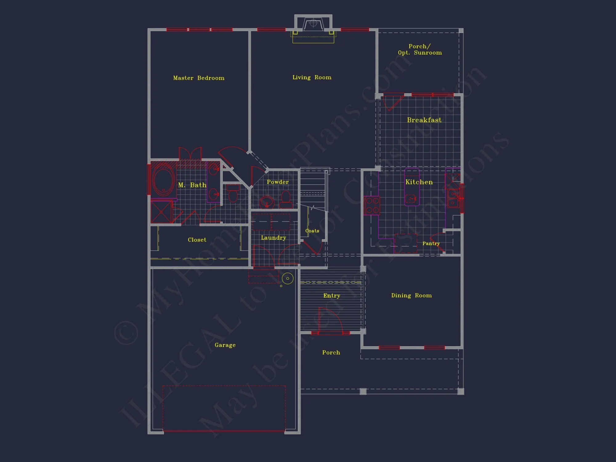 Modern Suburban house Plan with 4 Bedrooms and Spacious Layout