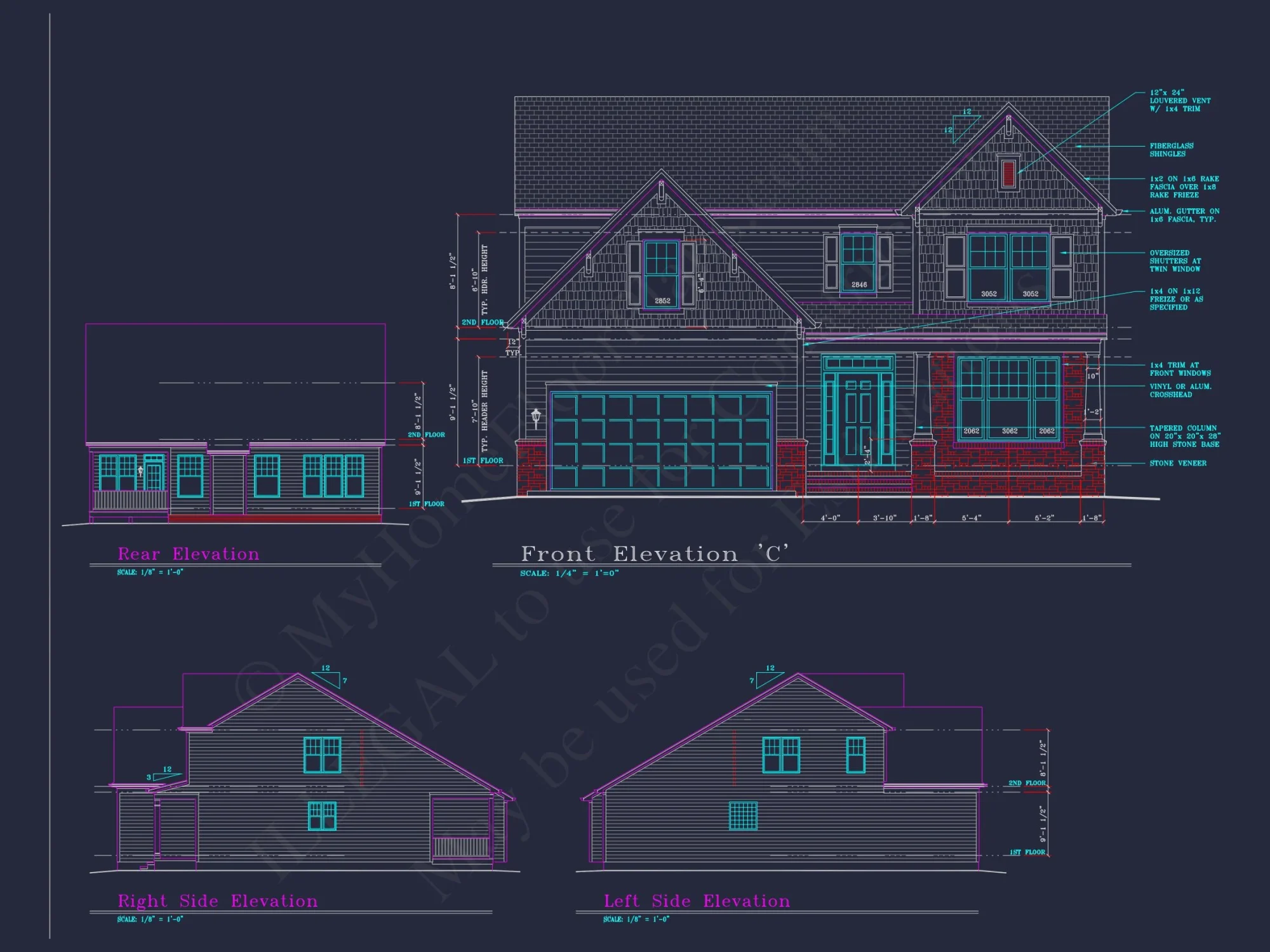 Modern Suburban house Plan with 4 Bedrooms and Spacious Layout