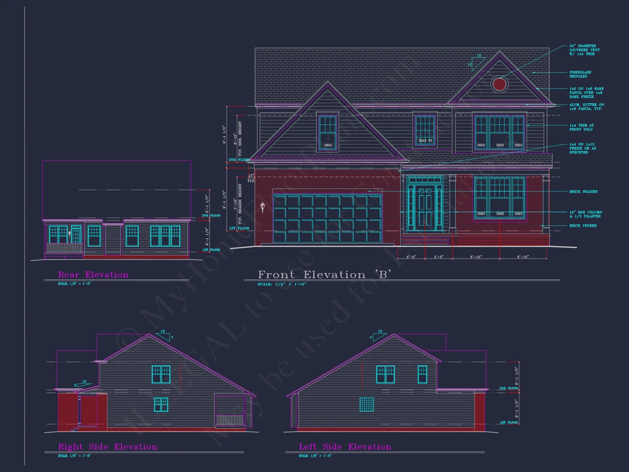 Modern Suburban house Plan with 4 Bedrooms and Spacious Layout