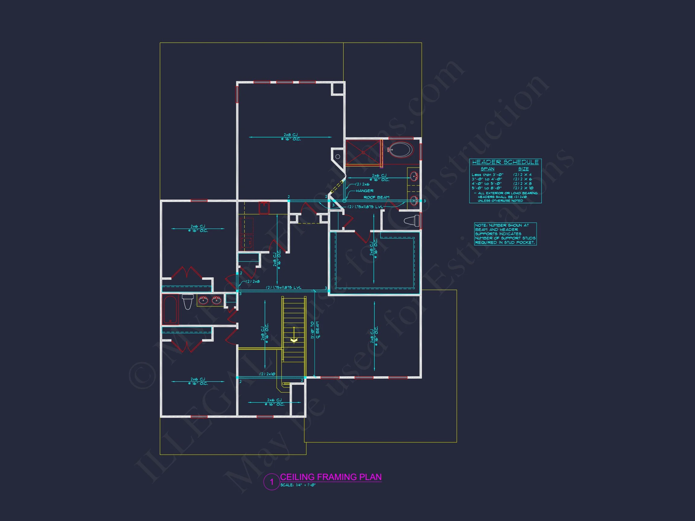 8-1307 HOUSE PLAN - Elegant 4-Bedroom House Plan with 2 Floors and CAD Designs 12 Elegant 4-Bedroom house Plan with 2 Floors and CAD Designs