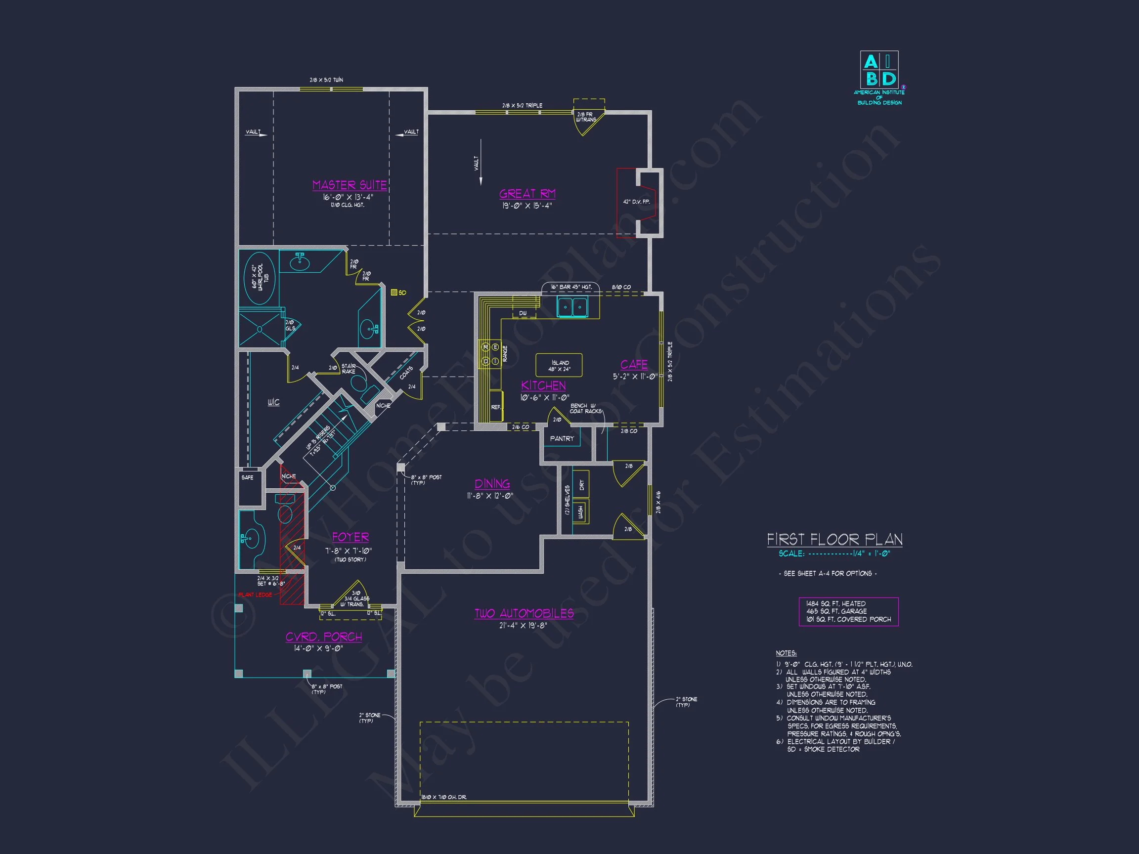 8-1279 HOUSE PLAN - Craftsman House Plan with Open Floor Design & CAD Blueprint 5 Craftsman house Plan with Open Floor Design & CAD Blueprint