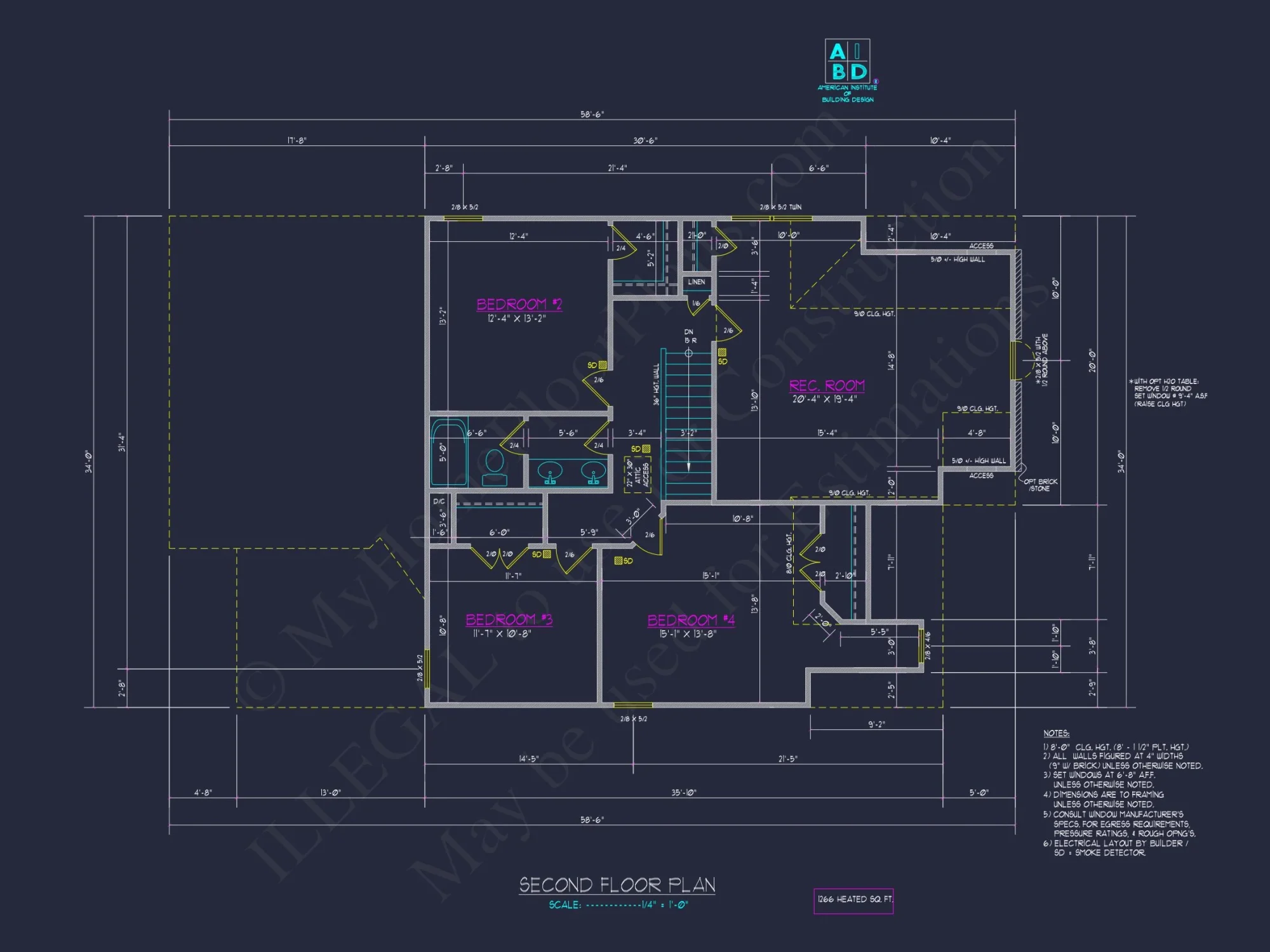 Spacious 4-Bedroom house Plan with CAD Designs and Floor Blueprints