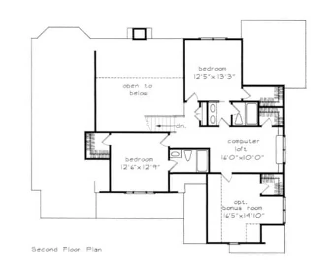 8-1244 HOUSE PLAN - 3 Bed • 2.5 Bath • 2,460 Sq Ft New American Home Plan—bonus room, porches, 2-car garage 9 Elegant 2-Story house Plan with CAD Designs and Floor Blueprint