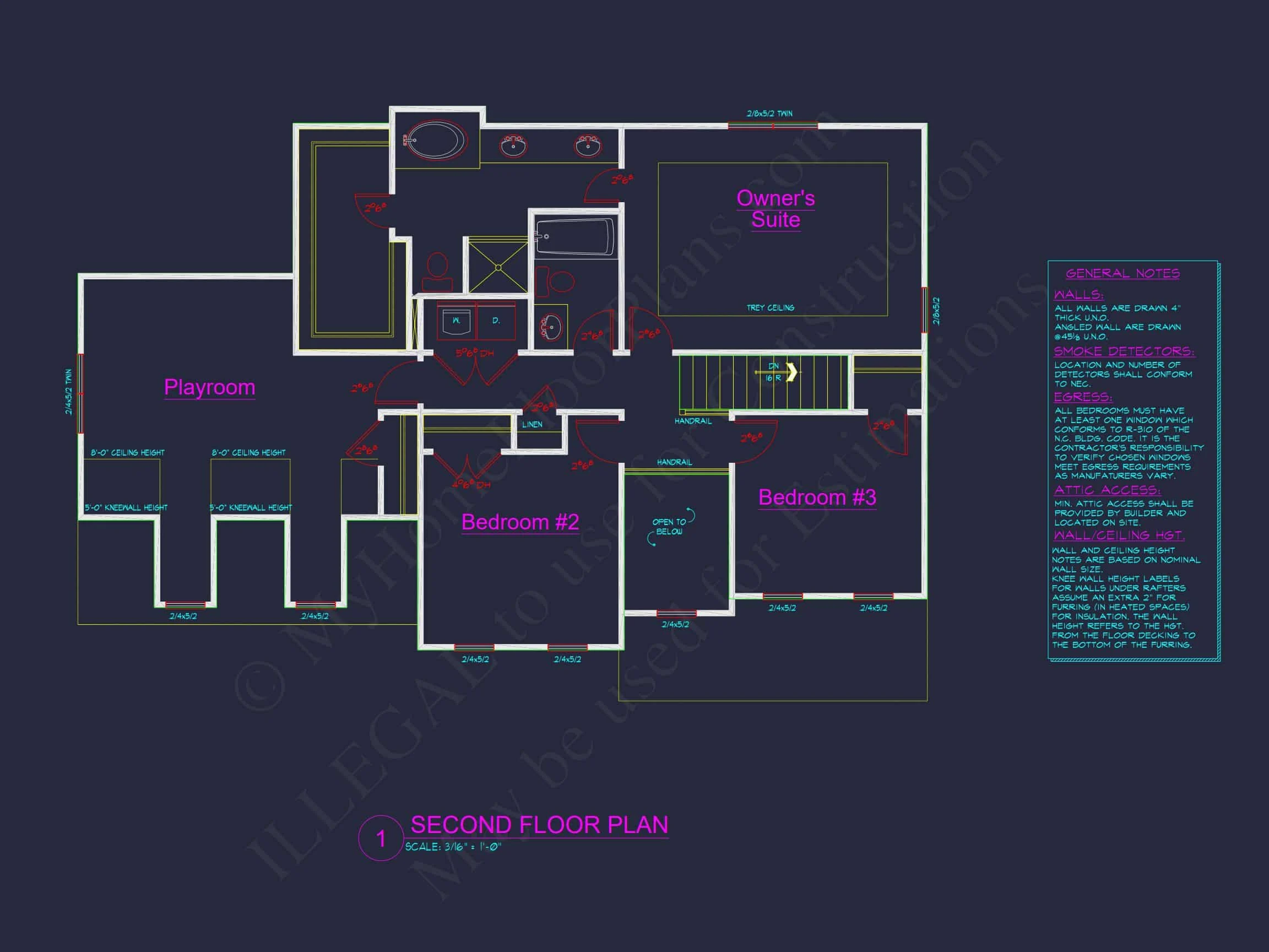 8-1228 HOUSE PLAN - Modern Family House Plan with CAD Blueprint Designs 9 Modern Family house Plan with CAD Blueprint Designs