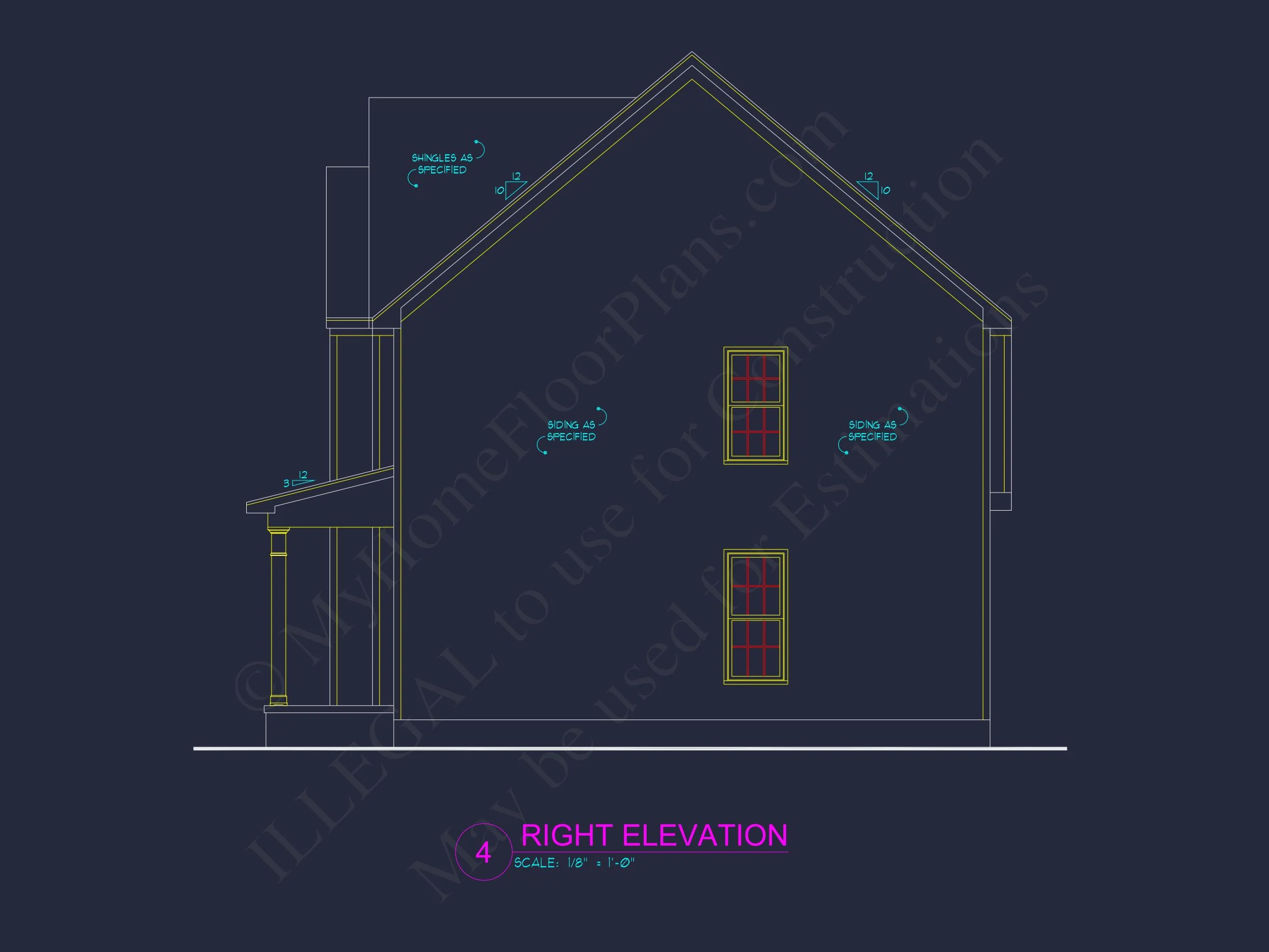 8-1228 HOUSE PLAN - Modern Family House Plan with CAD Blueprint Designs 5 Modern Family house Plan with CAD Blueprint Designs