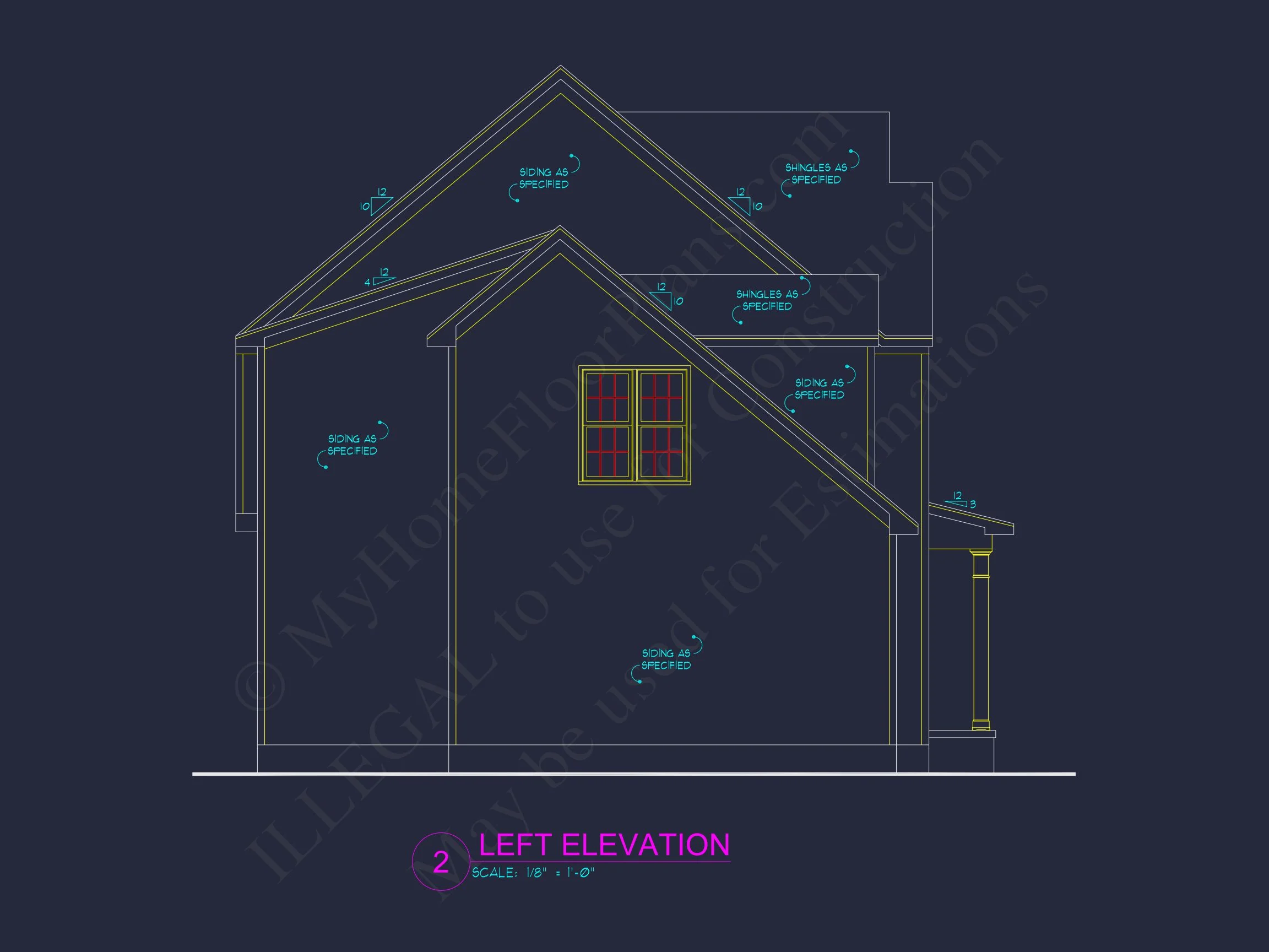 8-1228 HOUSE PLAN - Modern Family House Plan with CAD Blueprint Designs 3 Modern Family house Plan with CAD Blueprint Designs