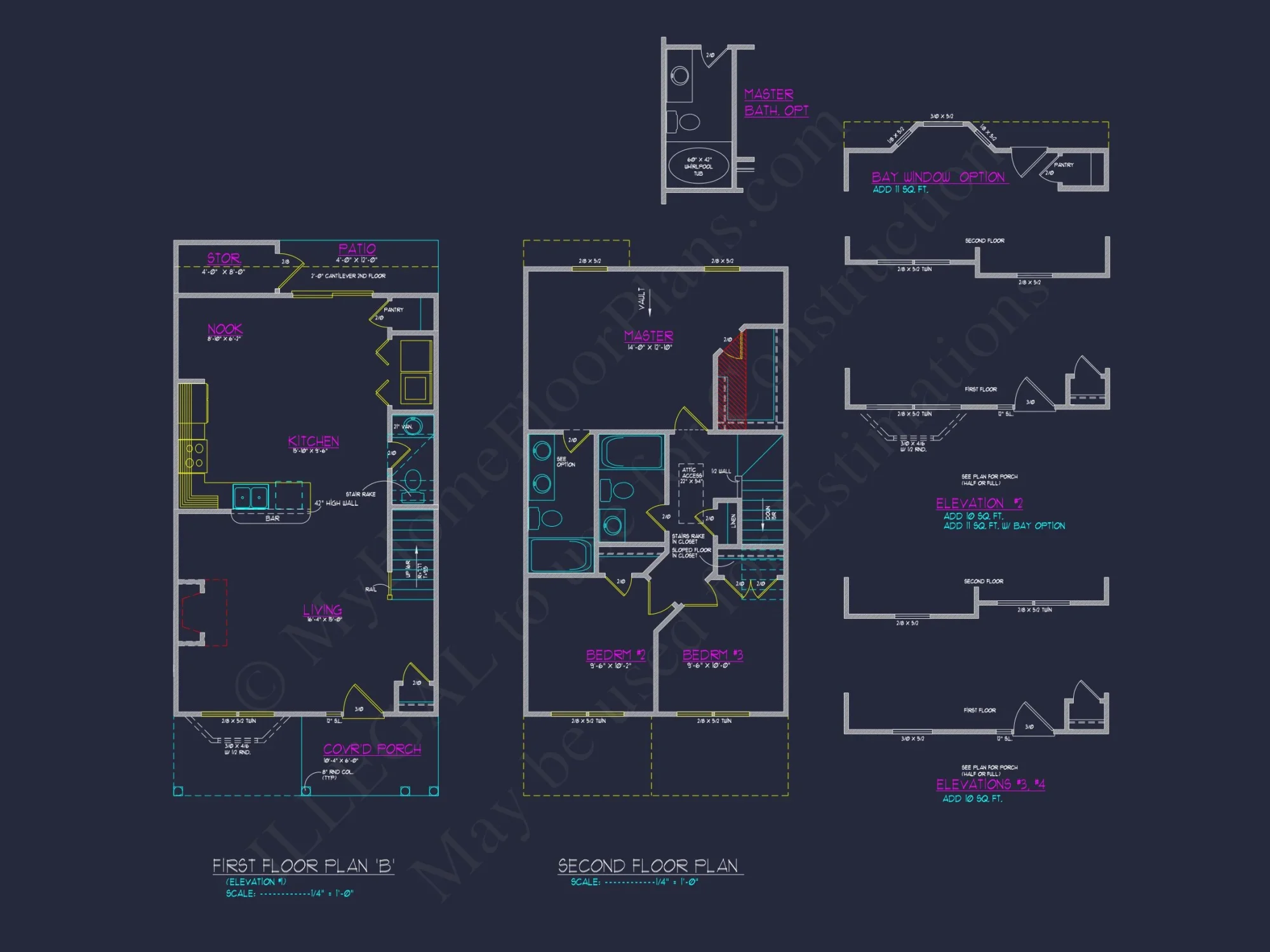 Modern Craftsman house Plan with 2-Story Design and Open Floor Plan