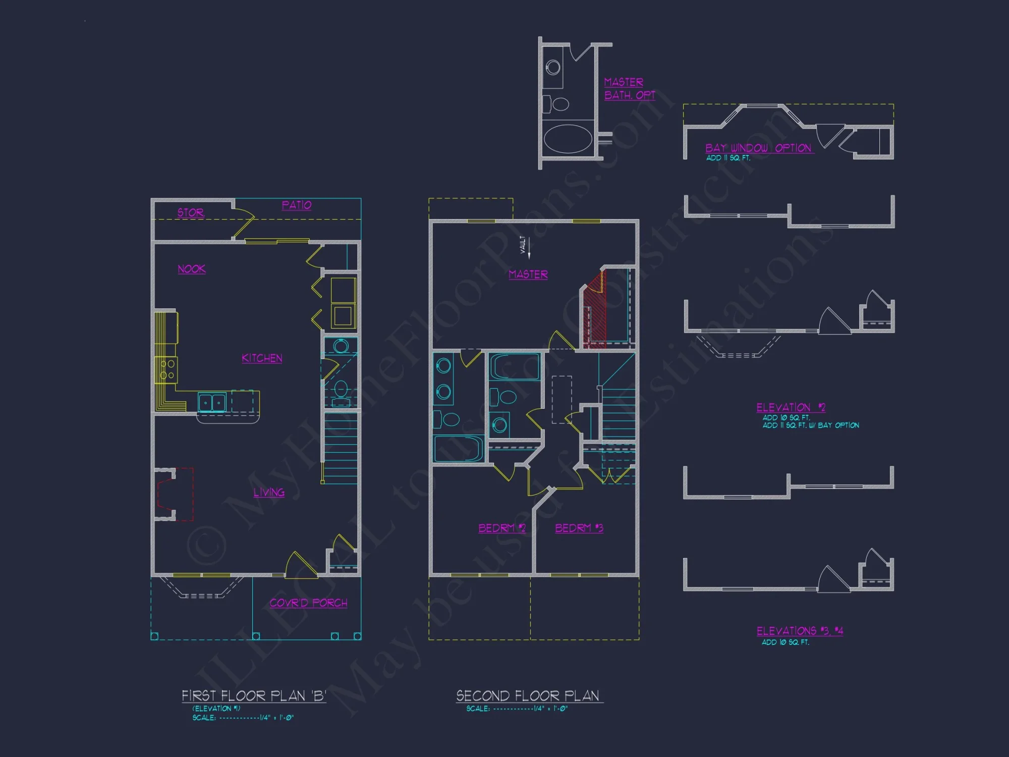 Modern Craftsman house Plan with 2-Story Design and Open Floor Plan
