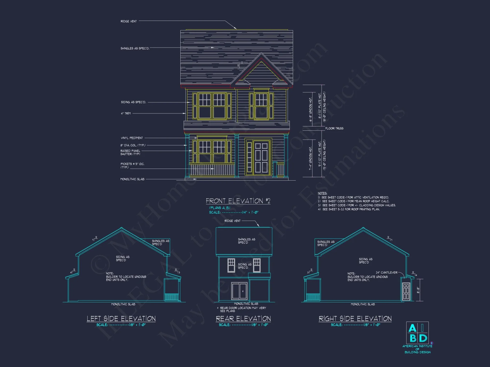 Modern Craftsman house Plan with 2-Story Design and Open Floor Plan