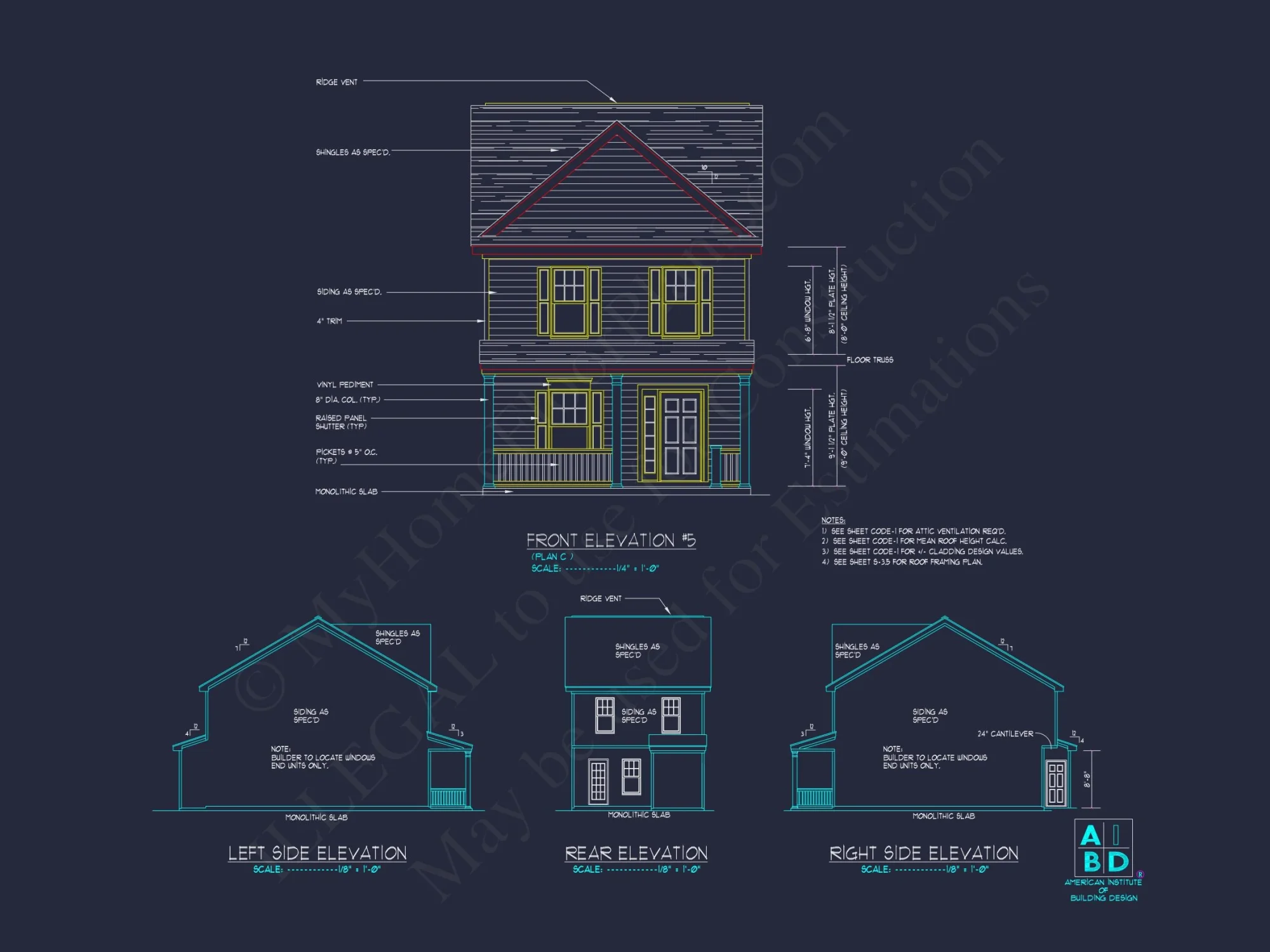 Modern Craftsman house Plan with 2-Story Design and Open Floor Plan