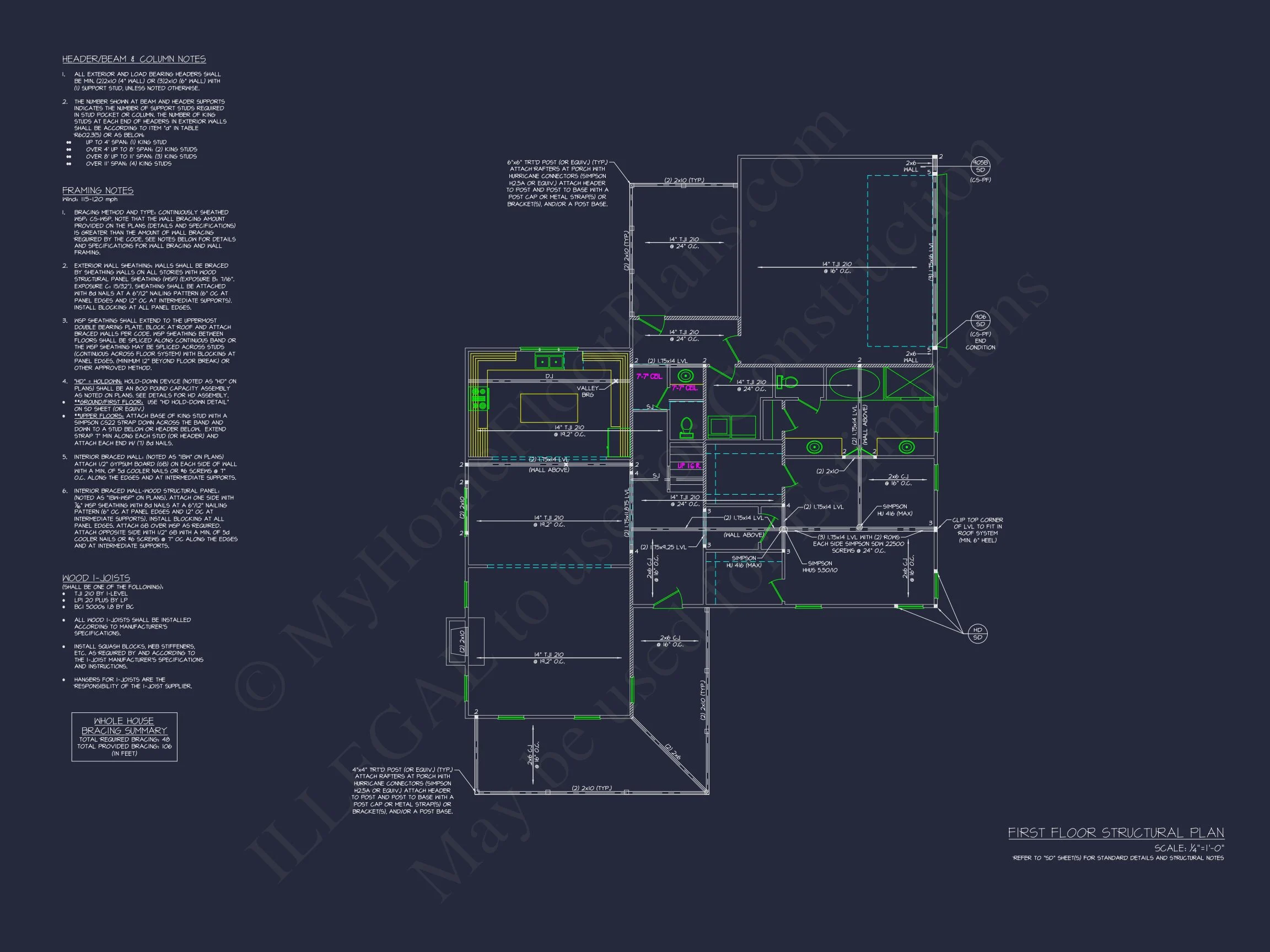 19-2380 HOUSE PLAN - Charming 2-Story House Plan with 3 Bedrooms and CAD Blueprints 9 Charming 2-Story house Plan with 3 Bedrooms and CAD Blueprints