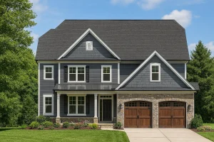 Elegant 2-Story House Plan with Detailed CAD Designs